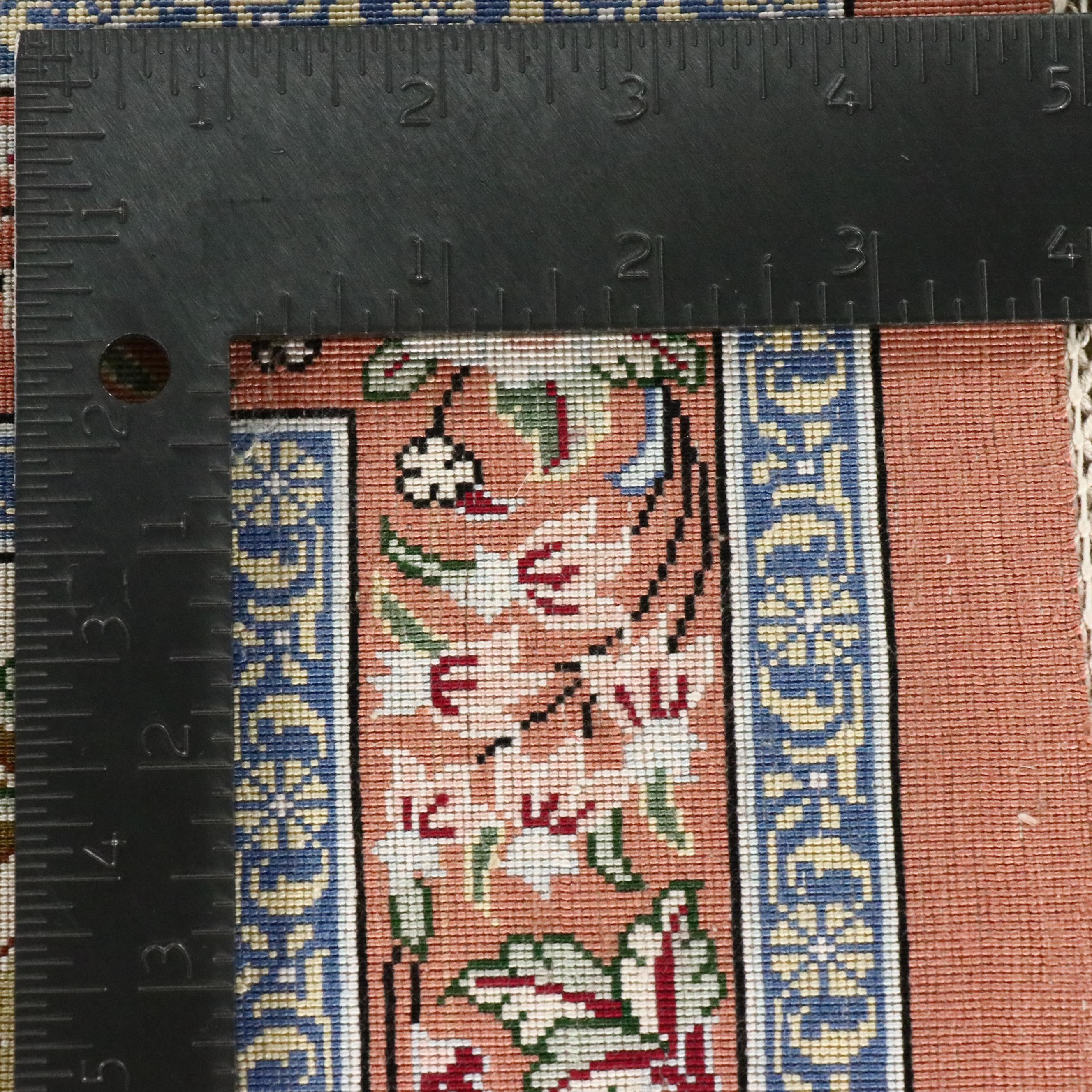 1'10 x 3'1 Hand-Knotted Persian Nain Silk Accent Rug