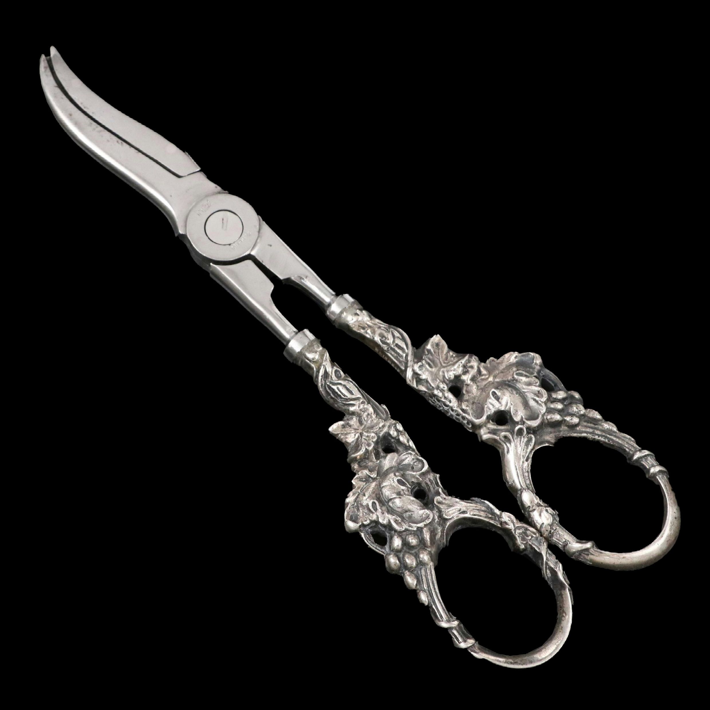 Tiffany & Co. Sterling Silver Handled Grape Shears, 20th Century