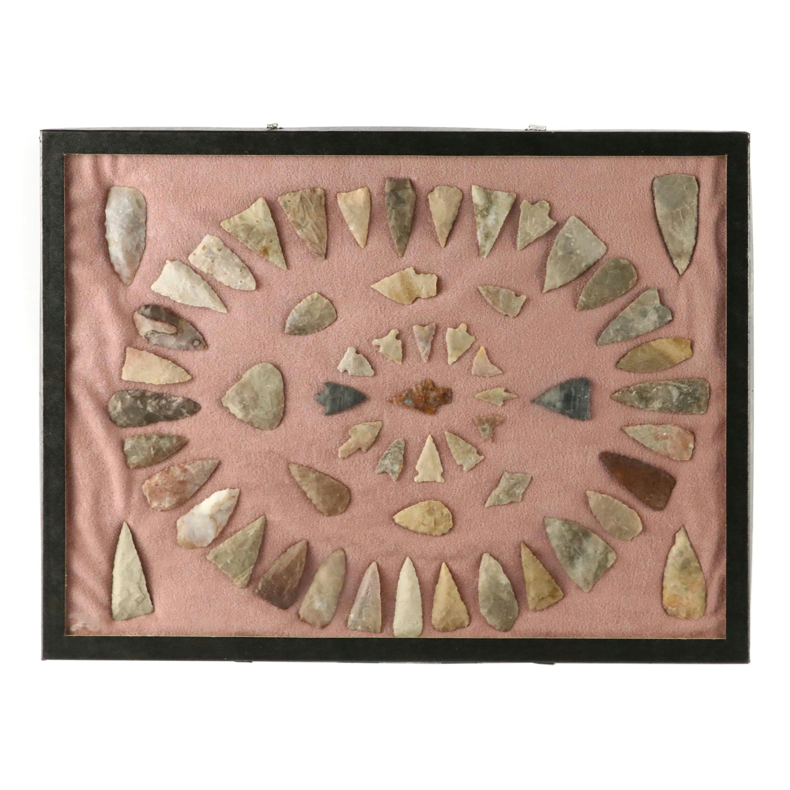 Indigenous Flint, Chert and Other Stone Arrowheads and Points