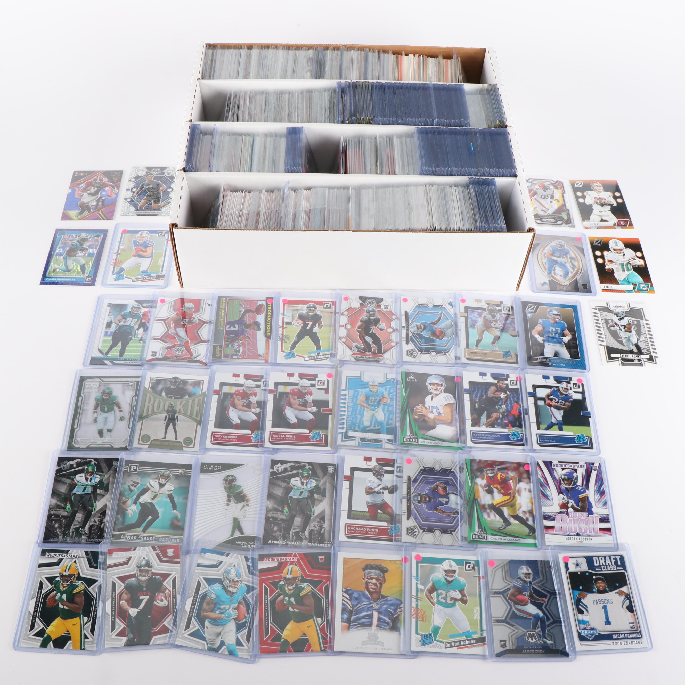 Zenith with Other Football Cards Featuring Rookie, Inserts, and More