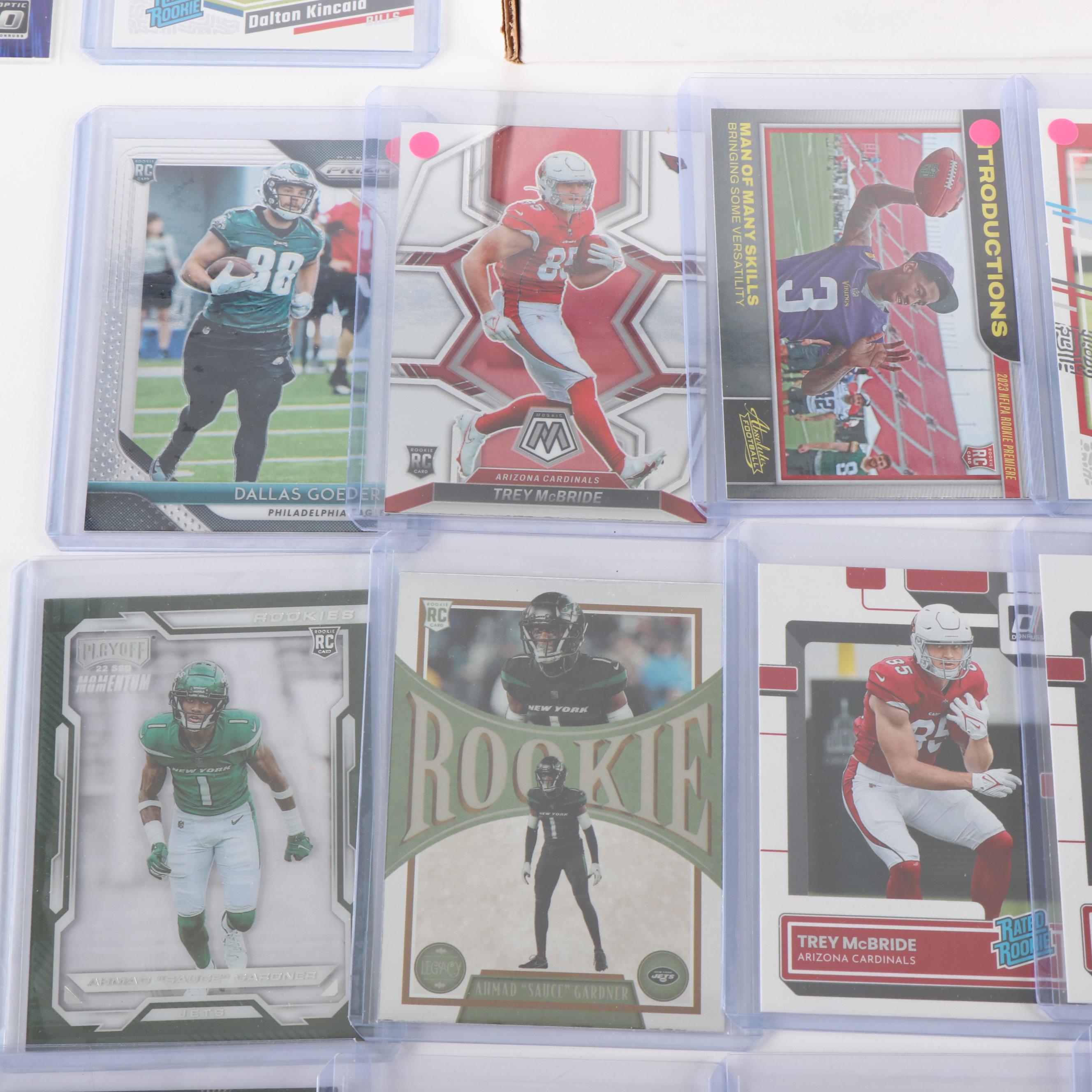 Zenith with Other Football Cards Featuring Rookie, Inserts, and More