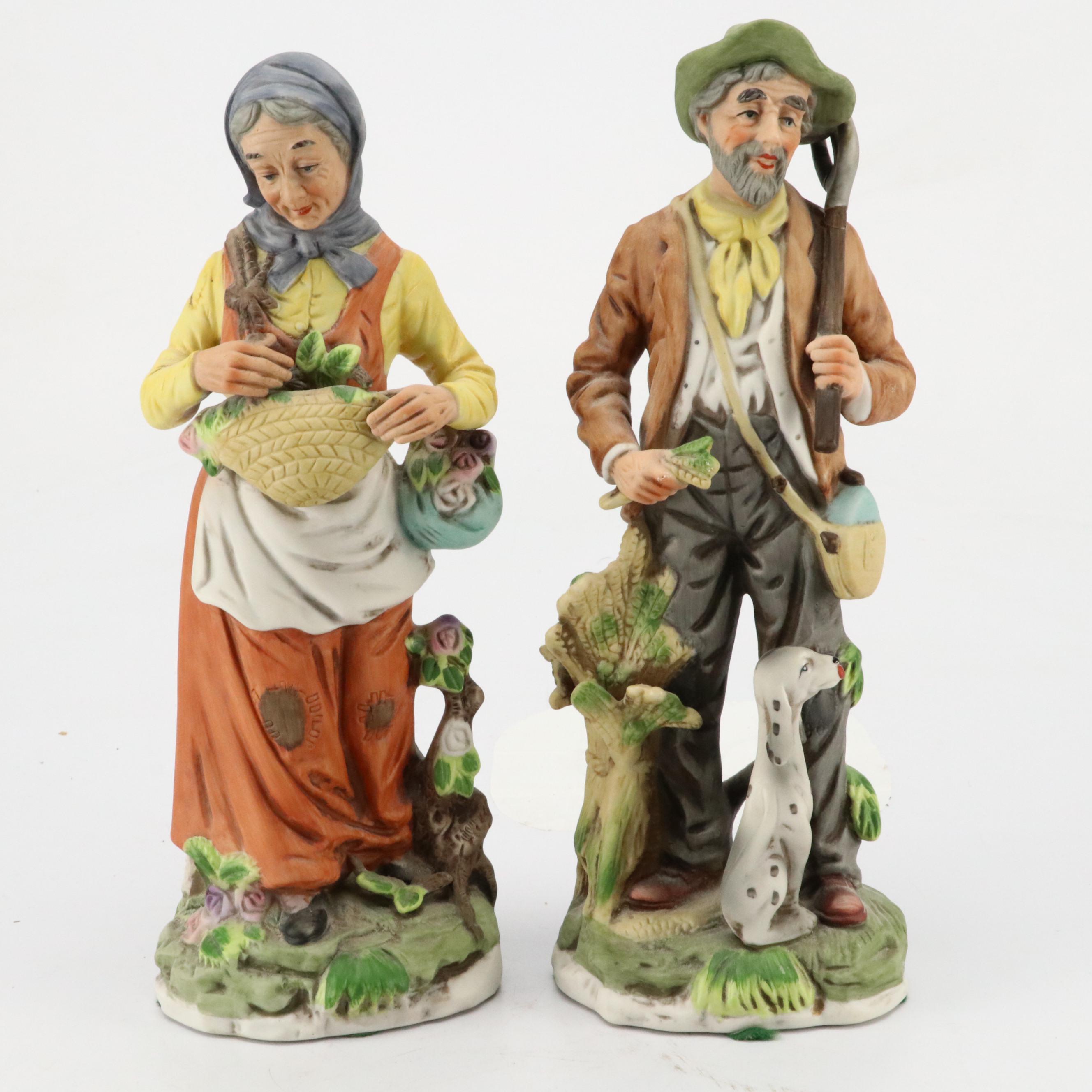 Homco, FBIA and Other Ceramic Figurines, Late 20th Century