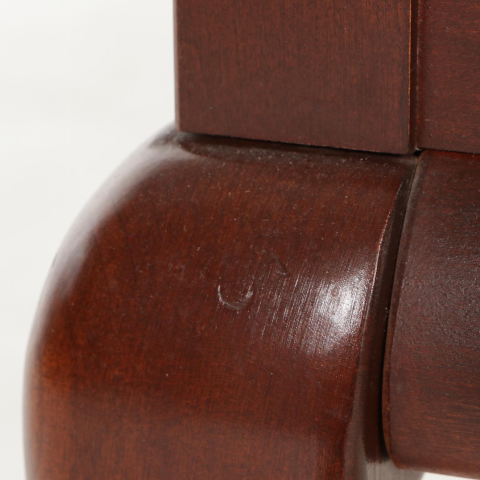 Broyhill Queen Anne Style Cherry End Table, Late 20th Century