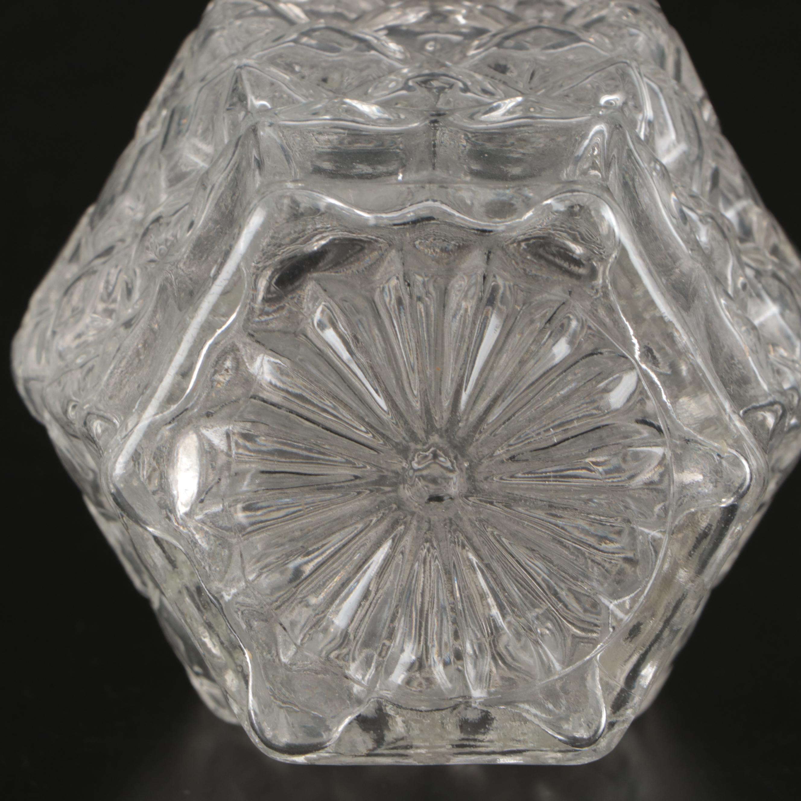 Tuscany Crystal Floral Form Candle Holders with Other Decanters and Goblets