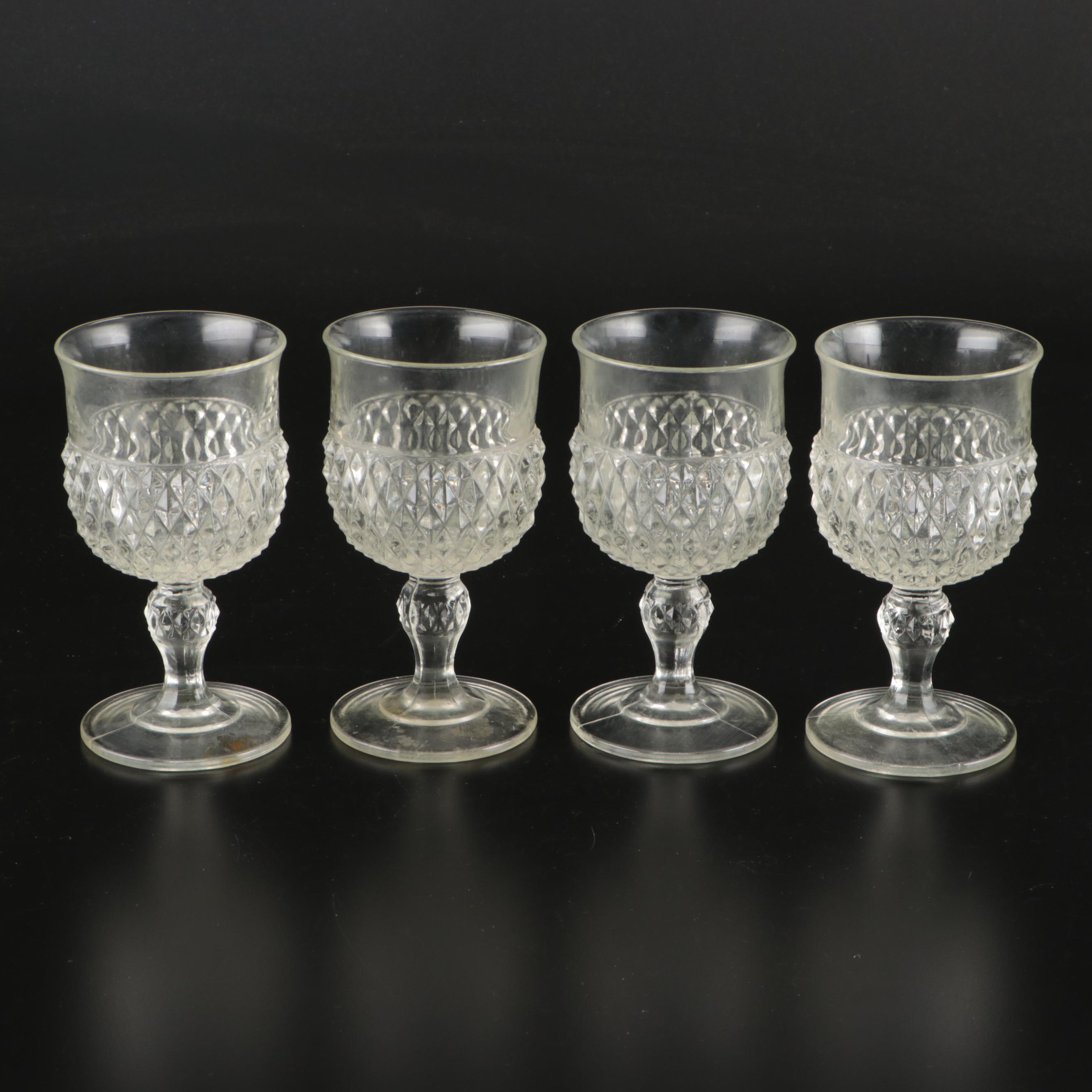 Tuscany Crystal Floral Form Candle Holders with Other Decanters and Goblets