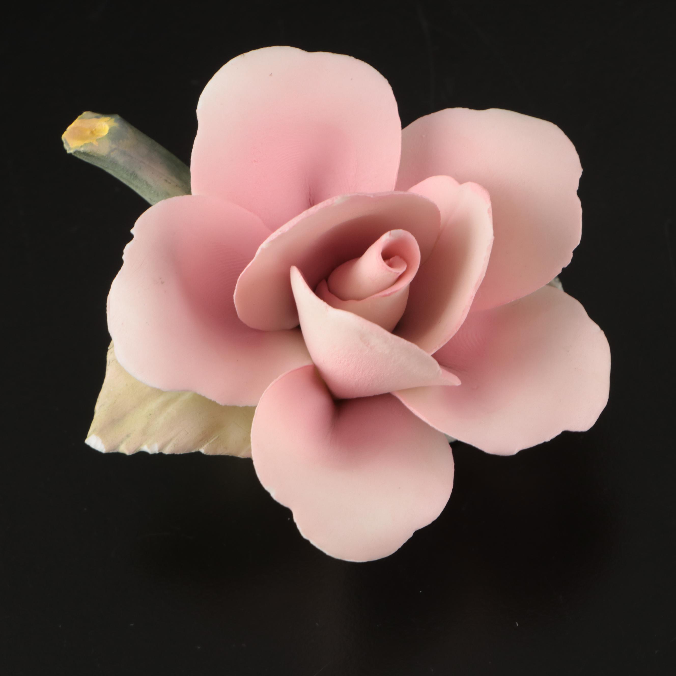 Radnor, Royal Stratford and Crown Hand-Painted Porcelain Swans and Flowers