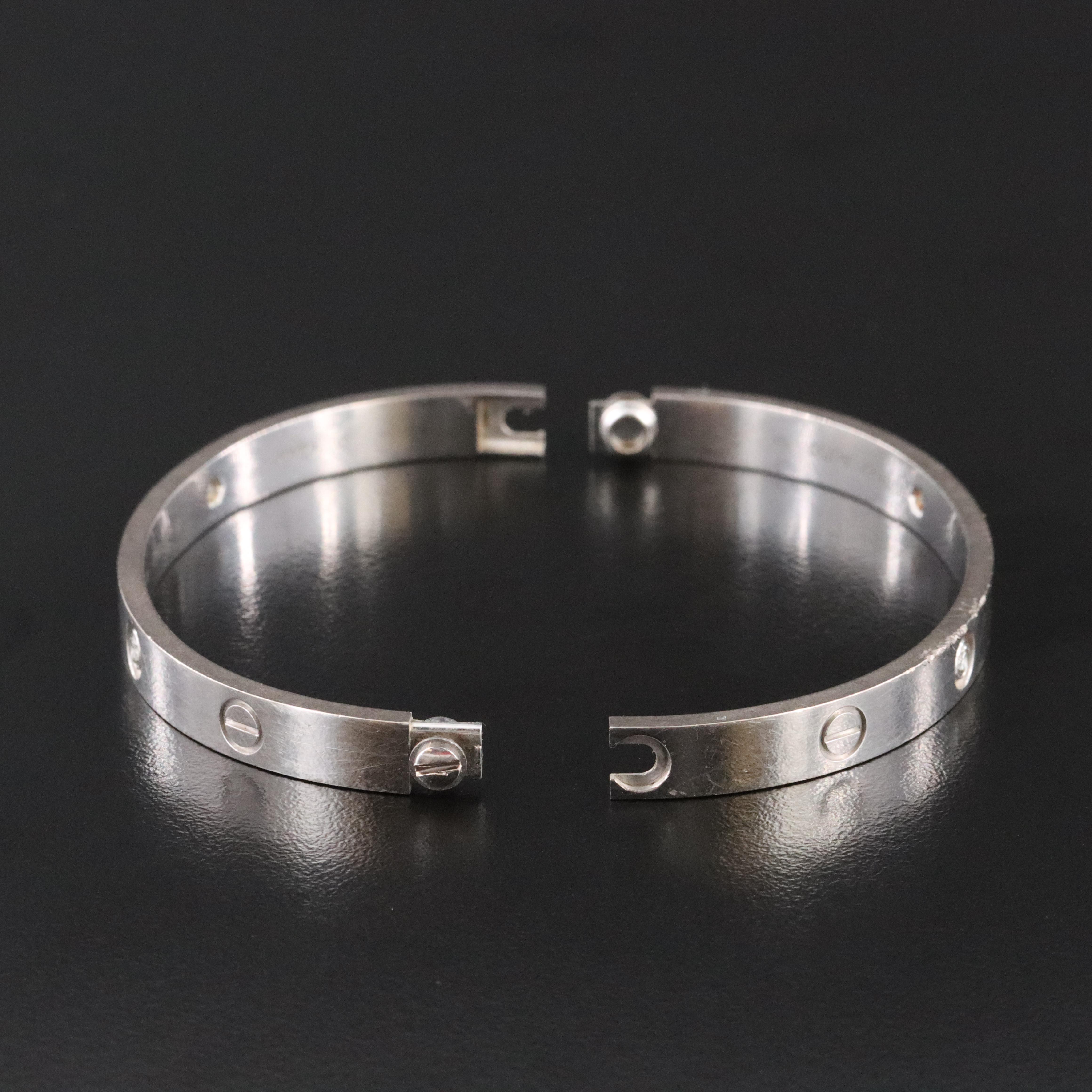 Cartier LOVE 18K 0.32 CTW Four Diamond Bracelet