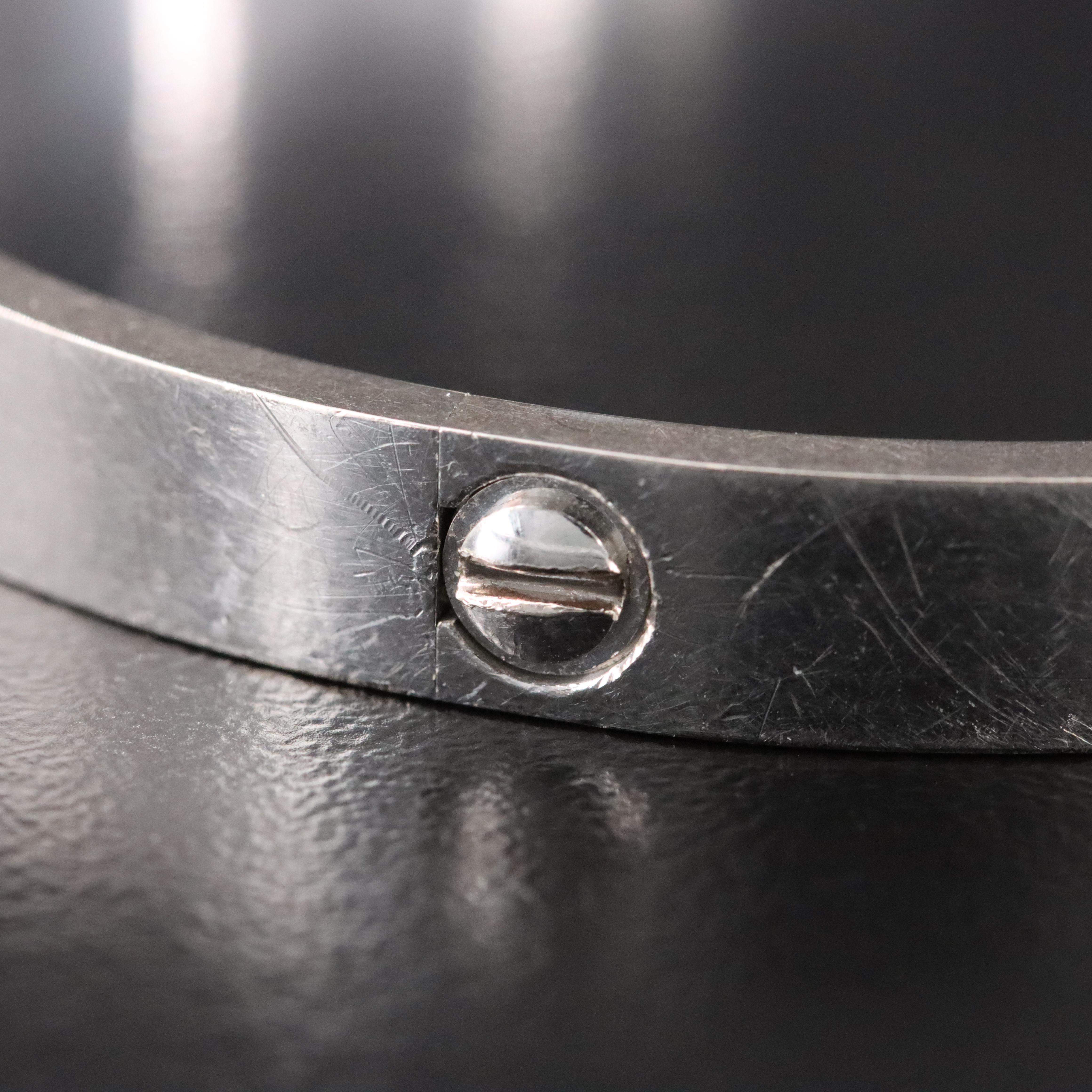 Cartier LOVE 18K 0.32 CTW Four Diamond Bracelet