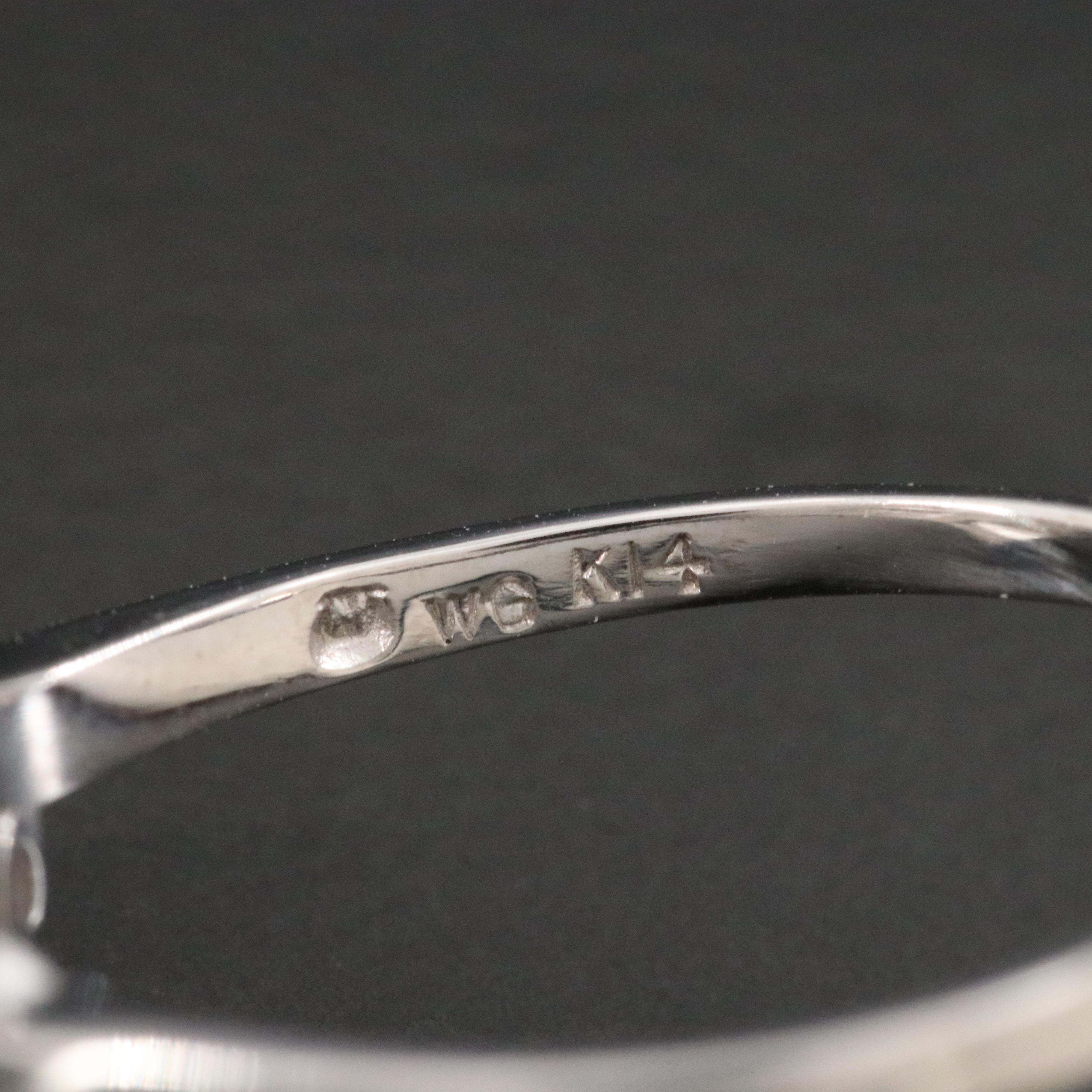 Mikimoto 14K Bypass Pearl and Diamond Ring