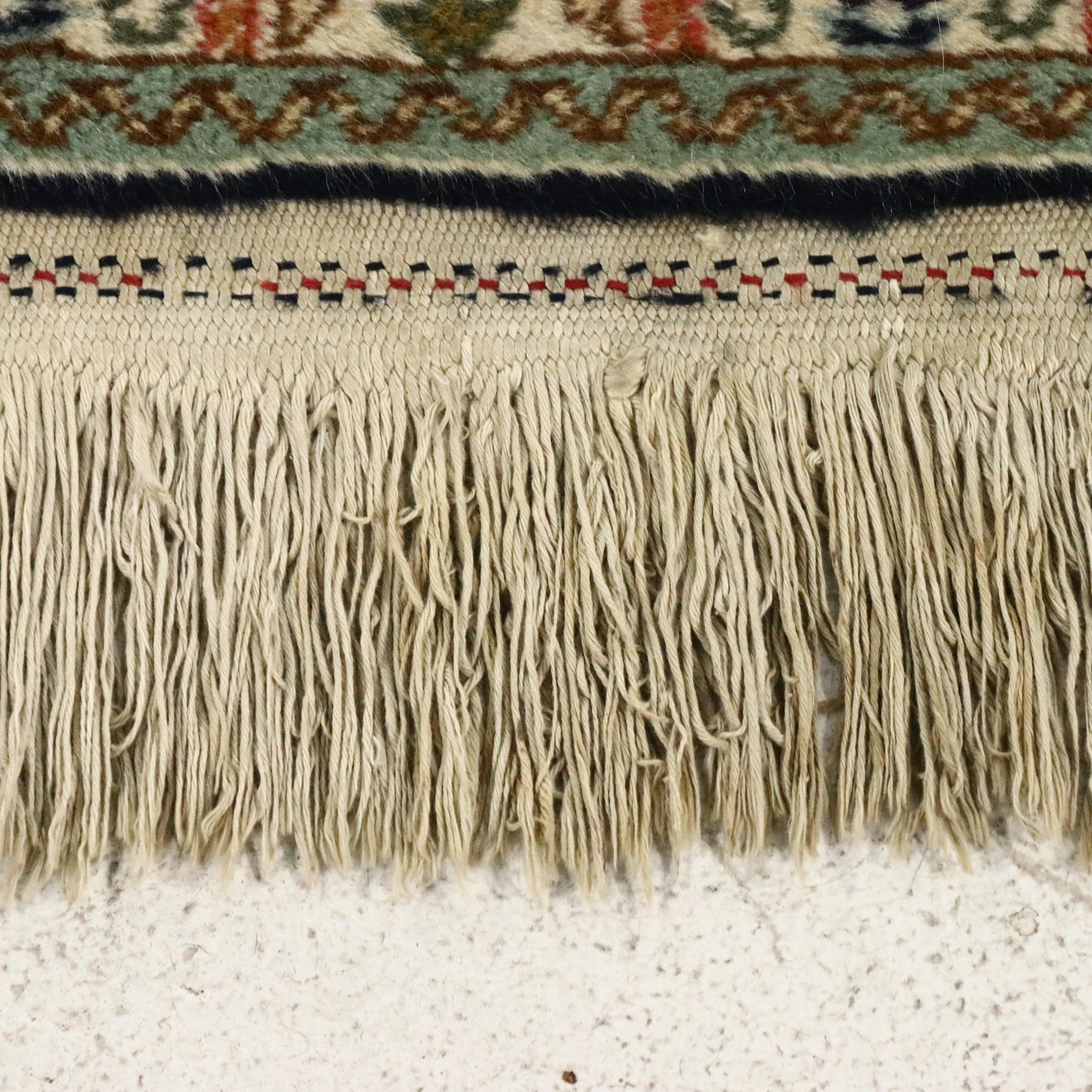 2'9 x 13'4 Hand-Knotted Persian Kerman Carpet Runner Long Rug