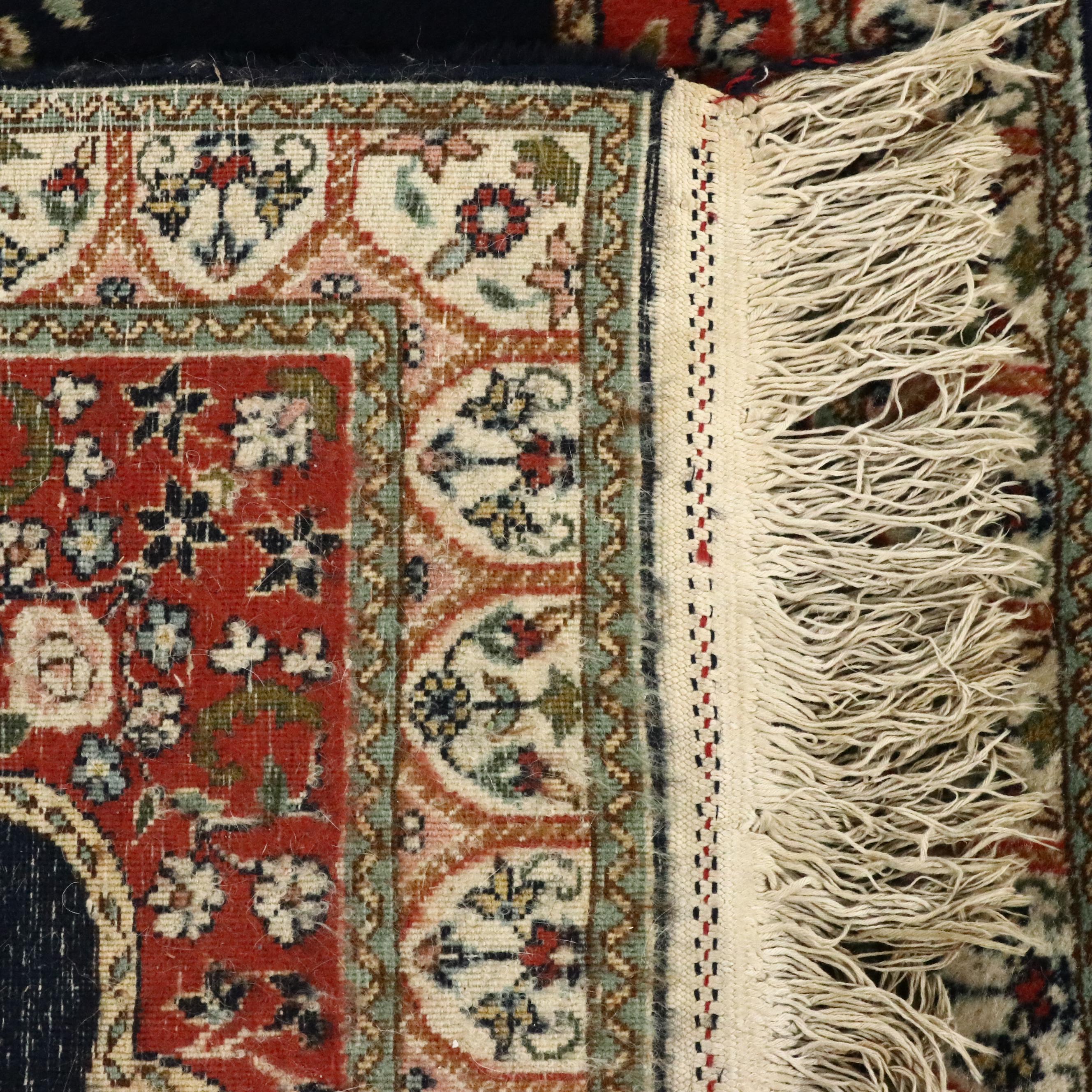 2'9 x 13'4 Hand-Knotted Persian Kerman Carpet Runner Long Rug