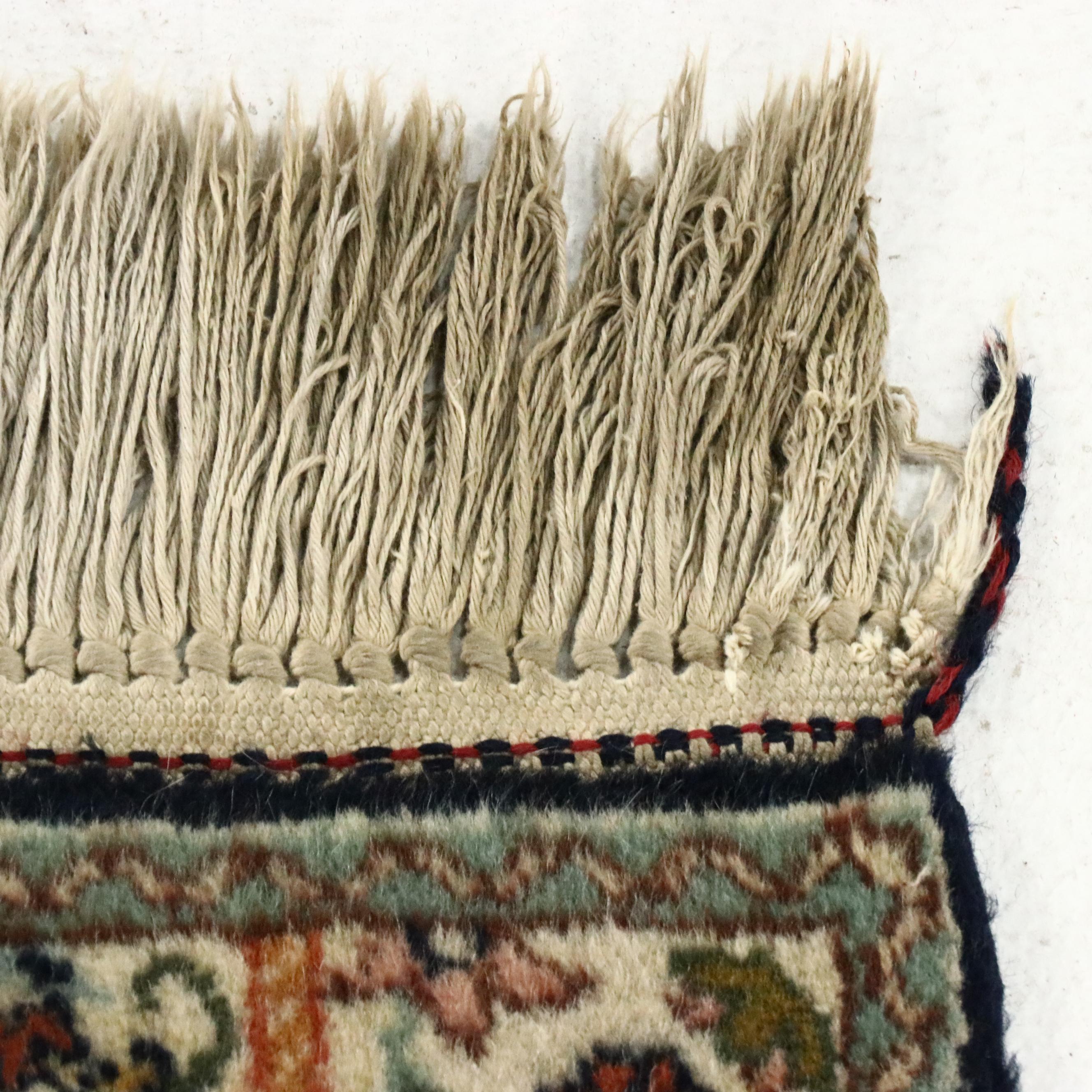 2'9 x 13'4 Hand-Knotted Persian Kerman Carpet Runner Long Rug