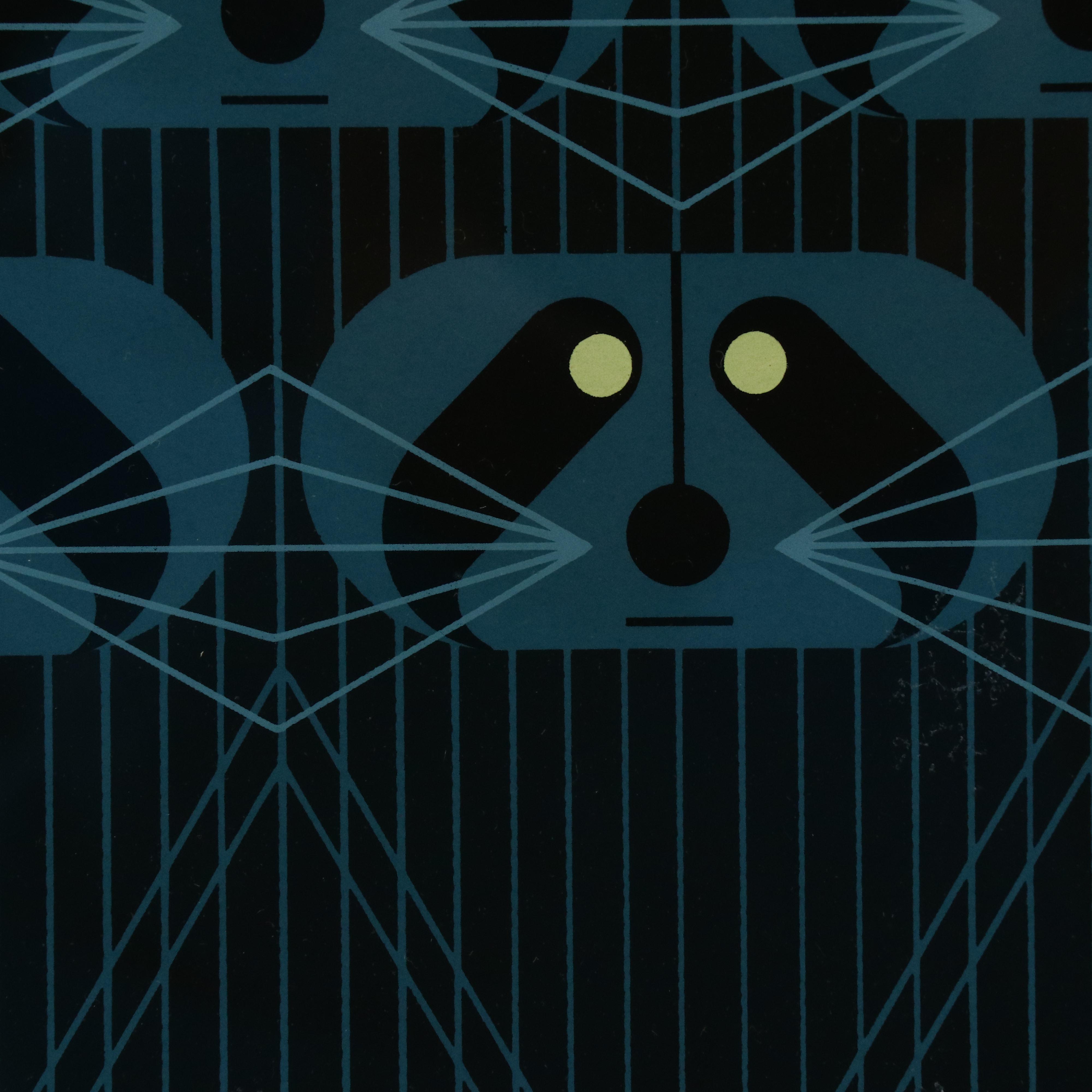 Charley Harper Serigraph "Raccpack," 1975