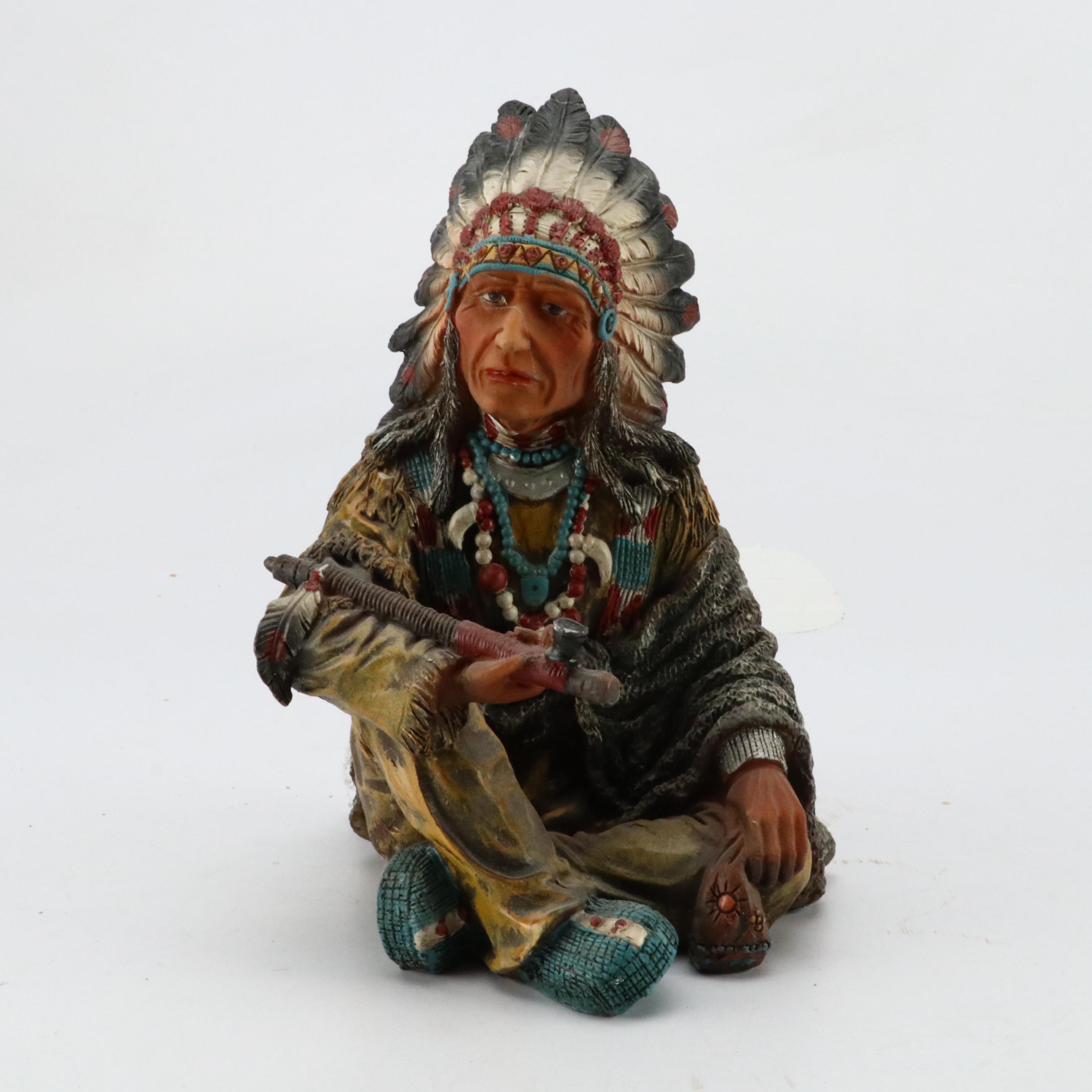 Native American Style Resin and Ceramic Figurines