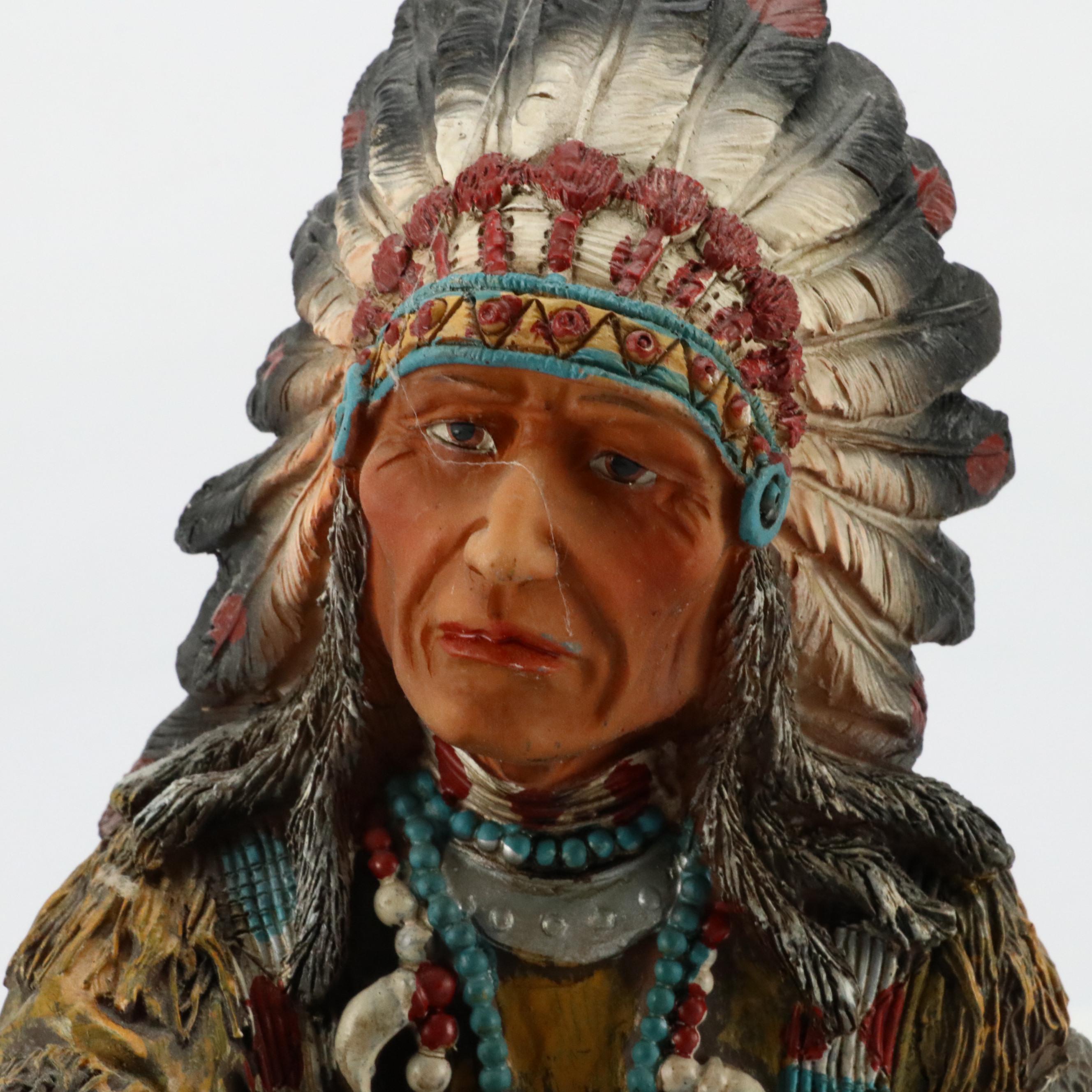 Native American Style Resin and Ceramic Figurines