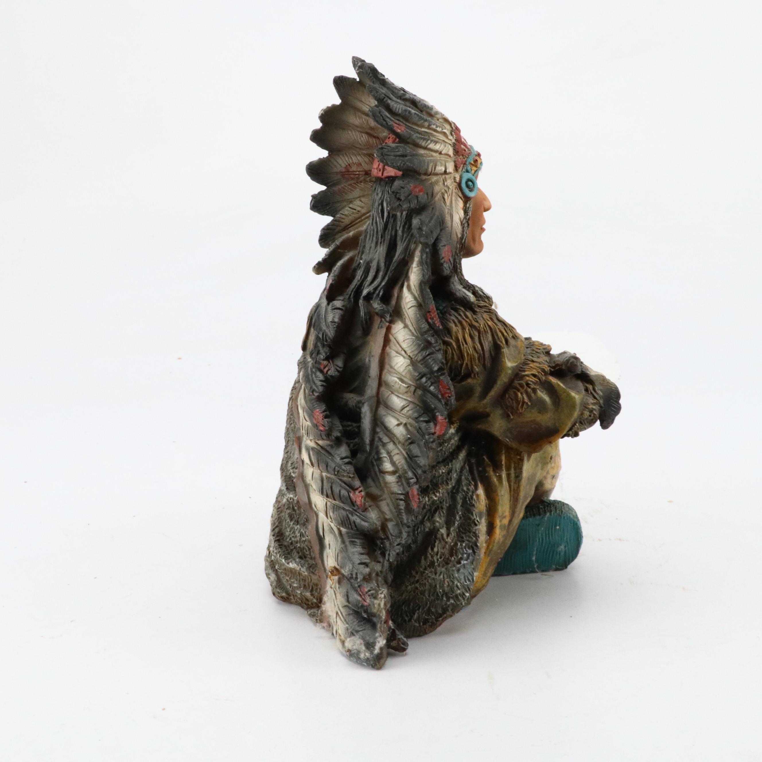 Native American Style Resin and Ceramic Figurines