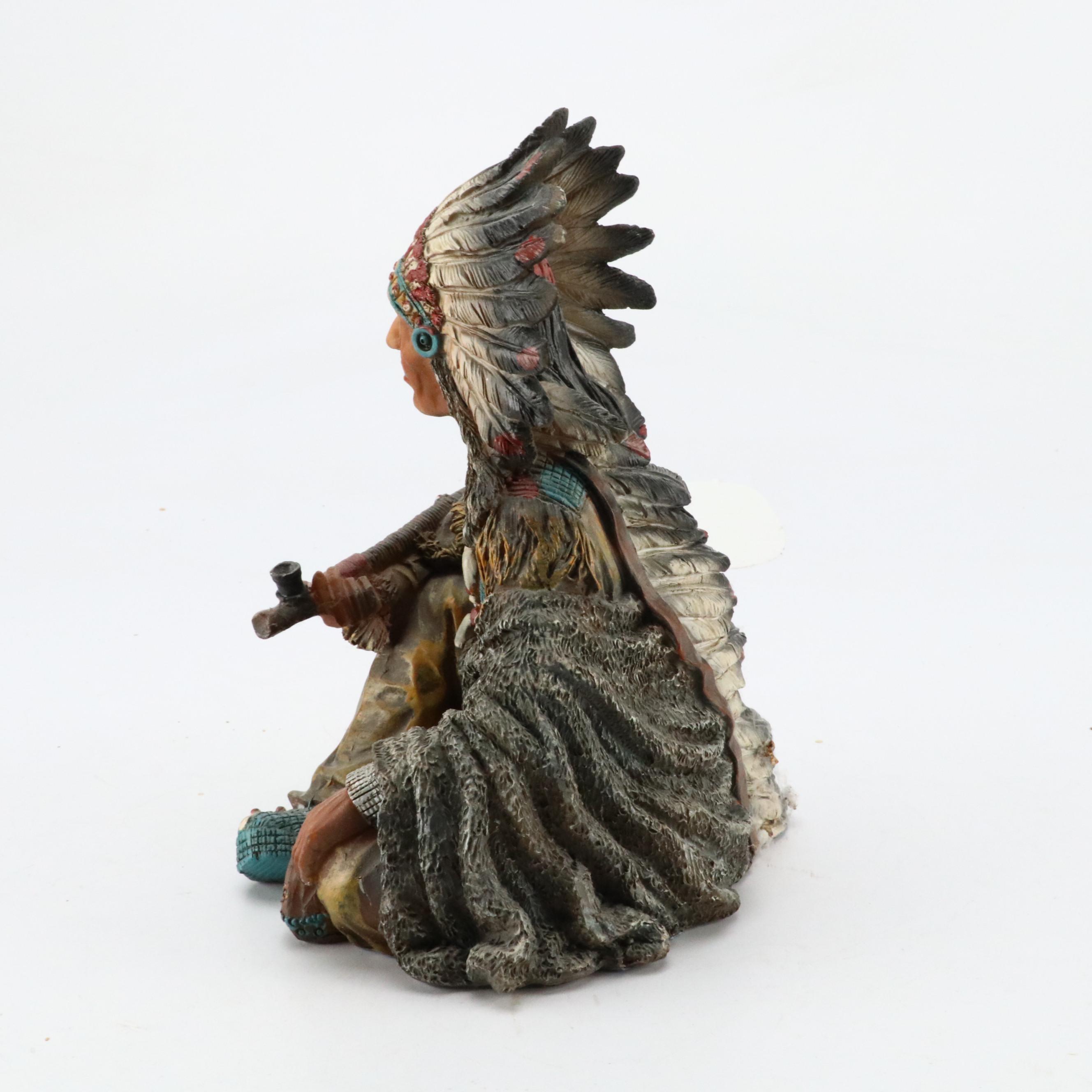 Native American Style Resin and Ceramic Figurines