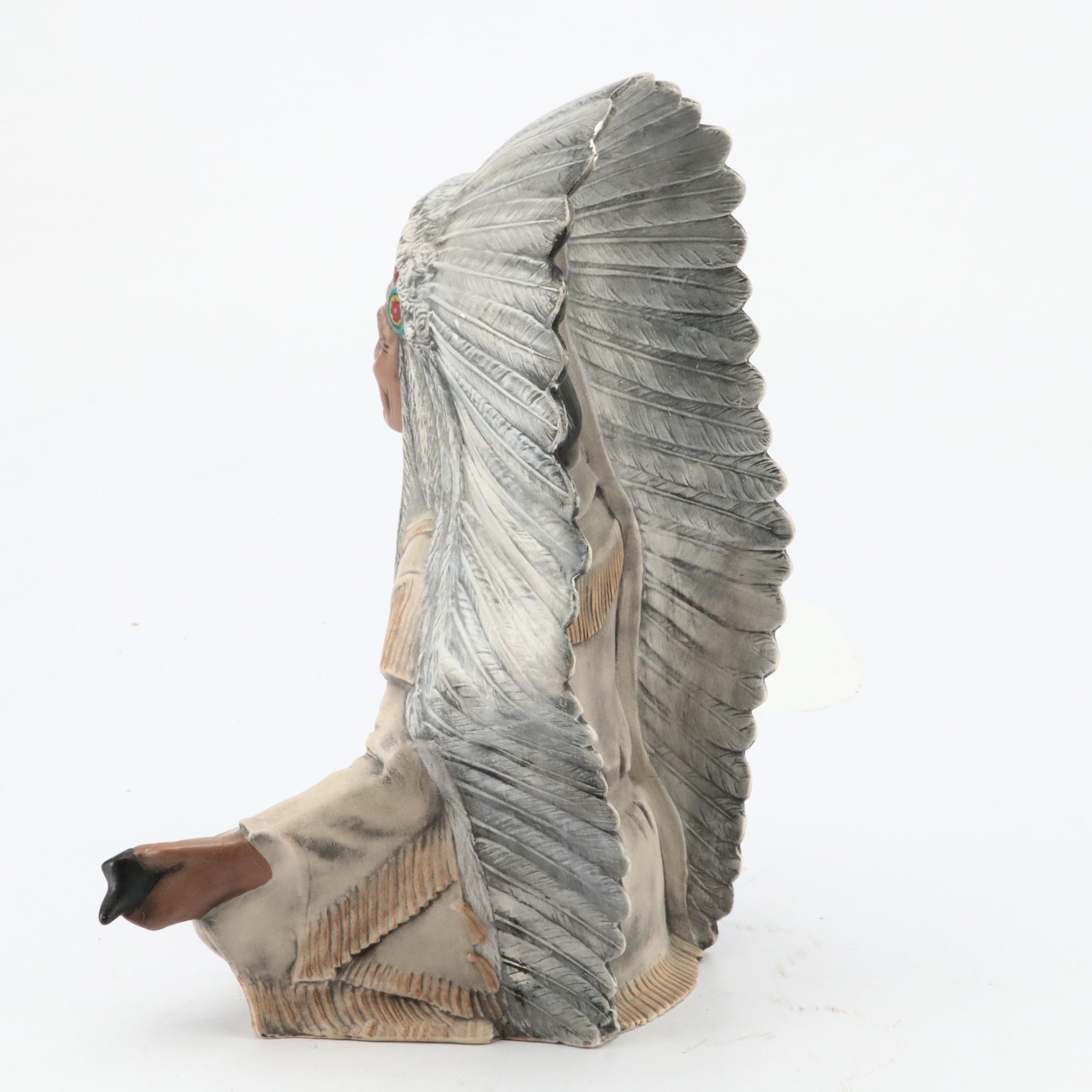 Native American Style Resin and Ceramic Figurines