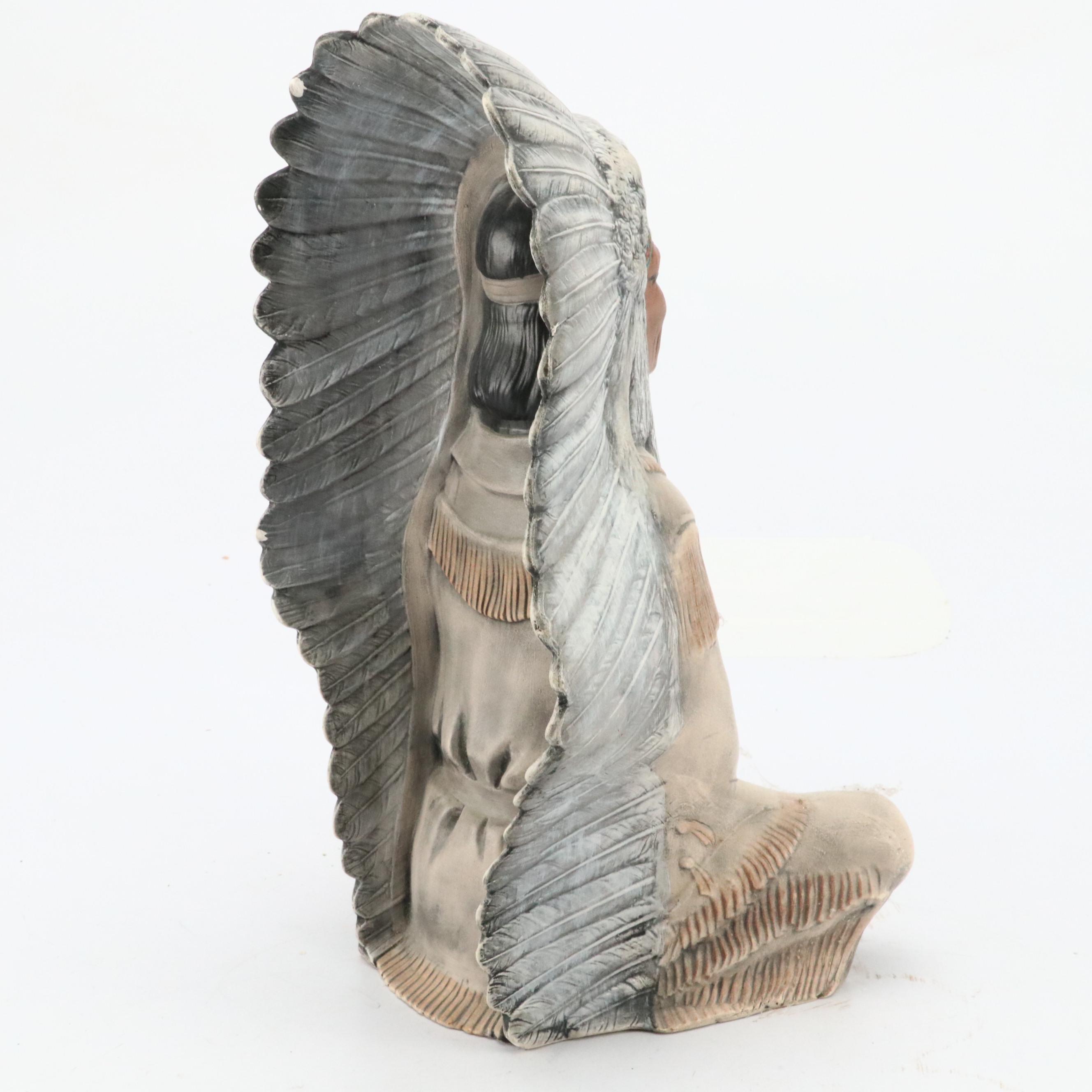 Native American Style Resin and Ceramic Figurines