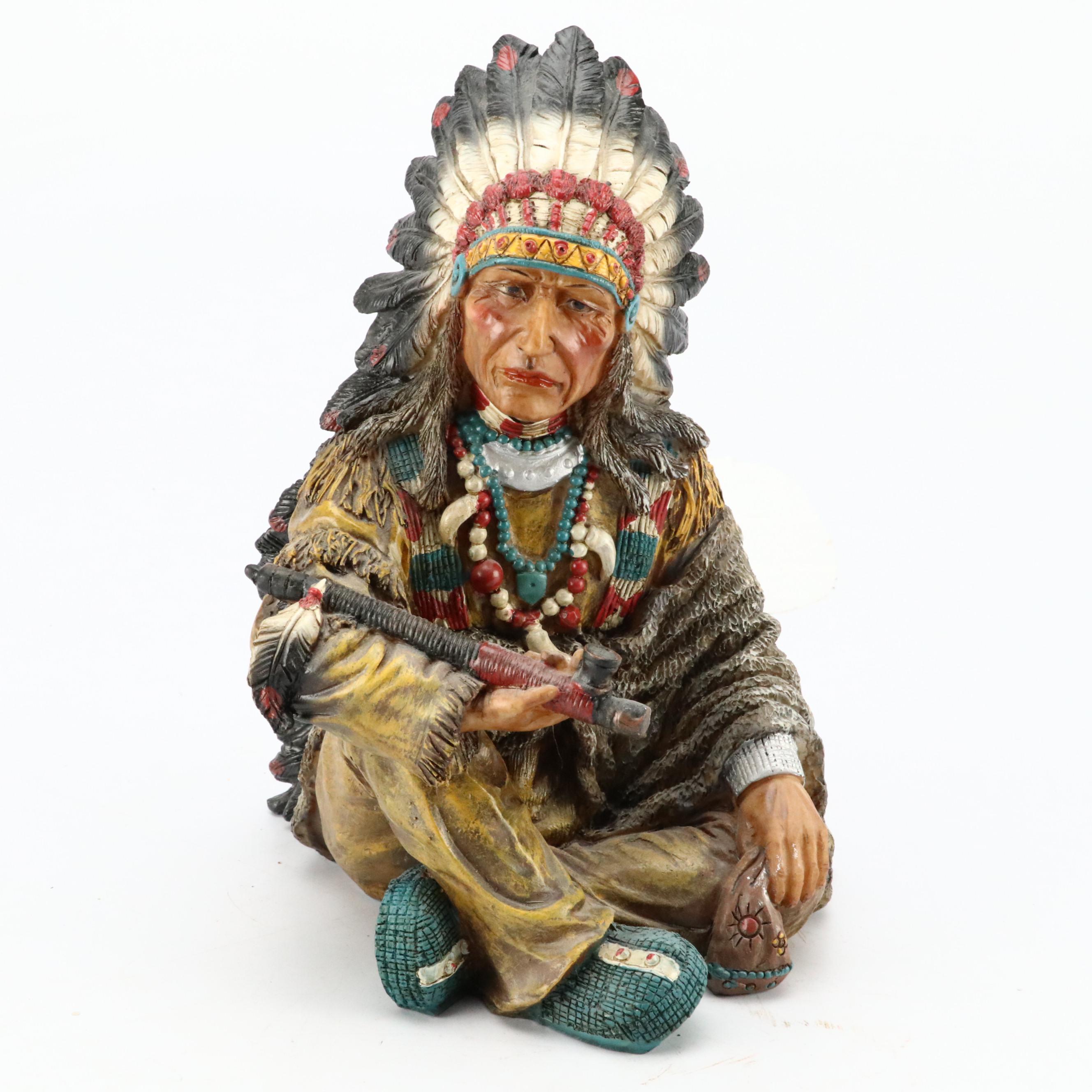 Native American Style Resin and Ceramic Figurines