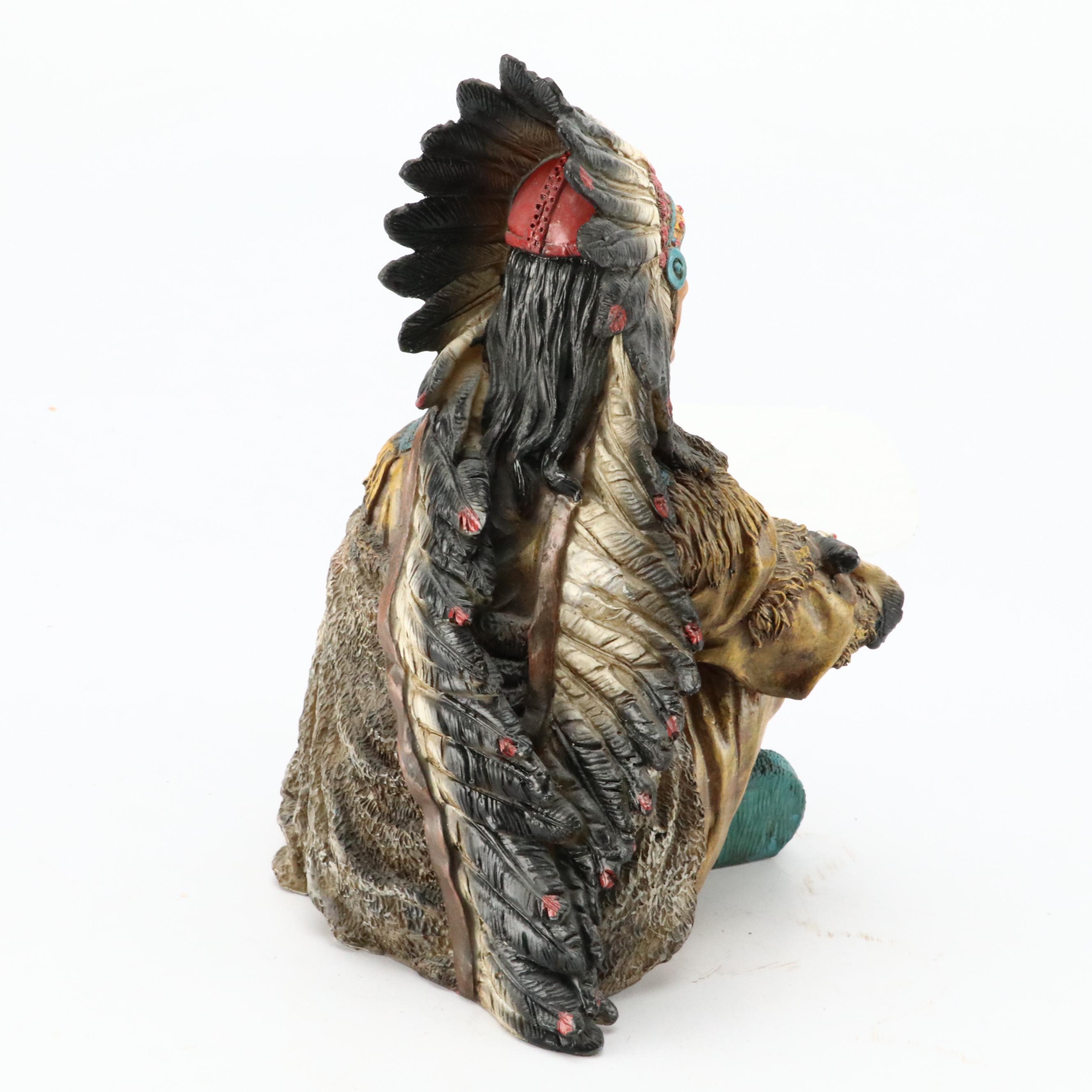 Native American Style Resin and Ceramic Figurines
