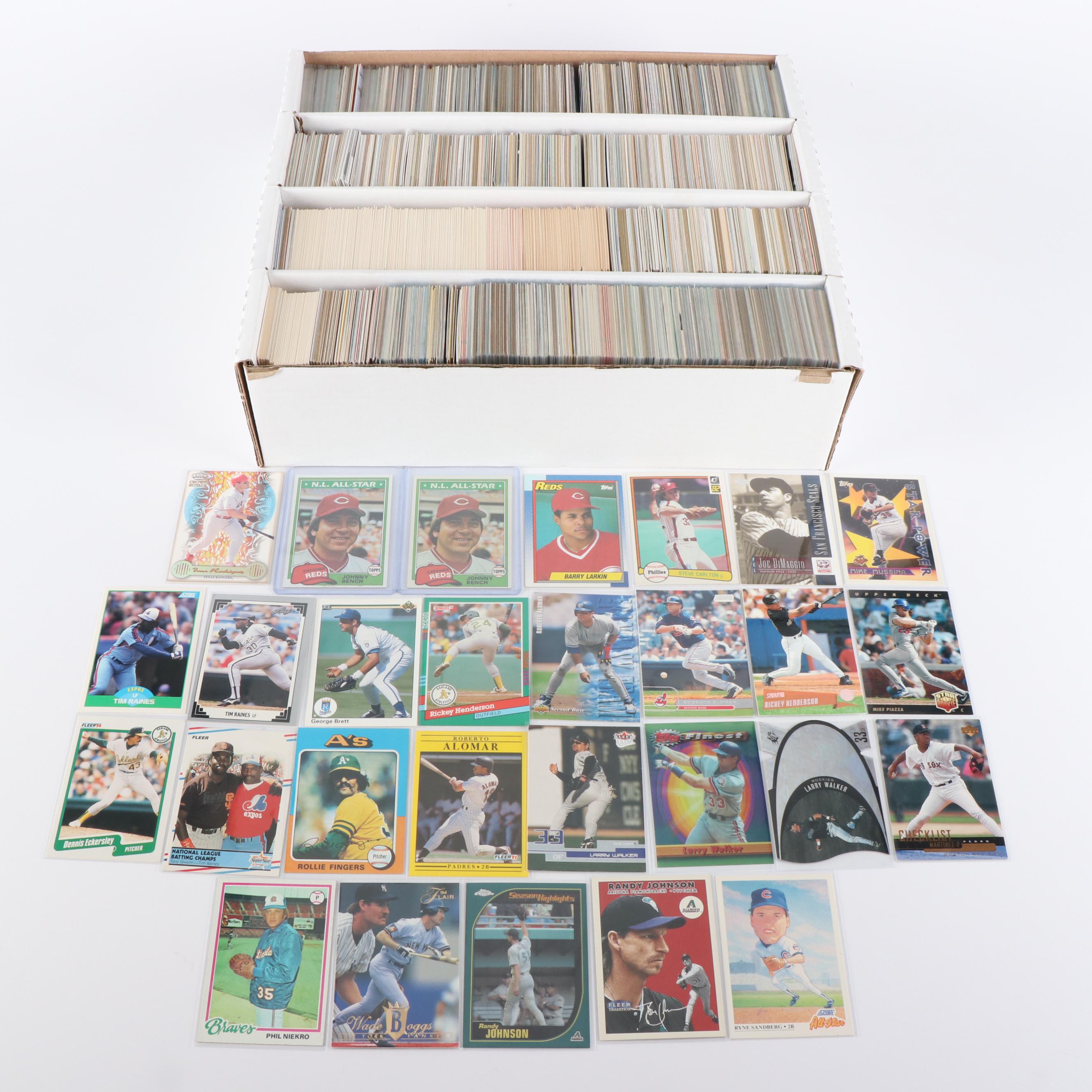Large Baseball Card Collection, 1970s to 2020s