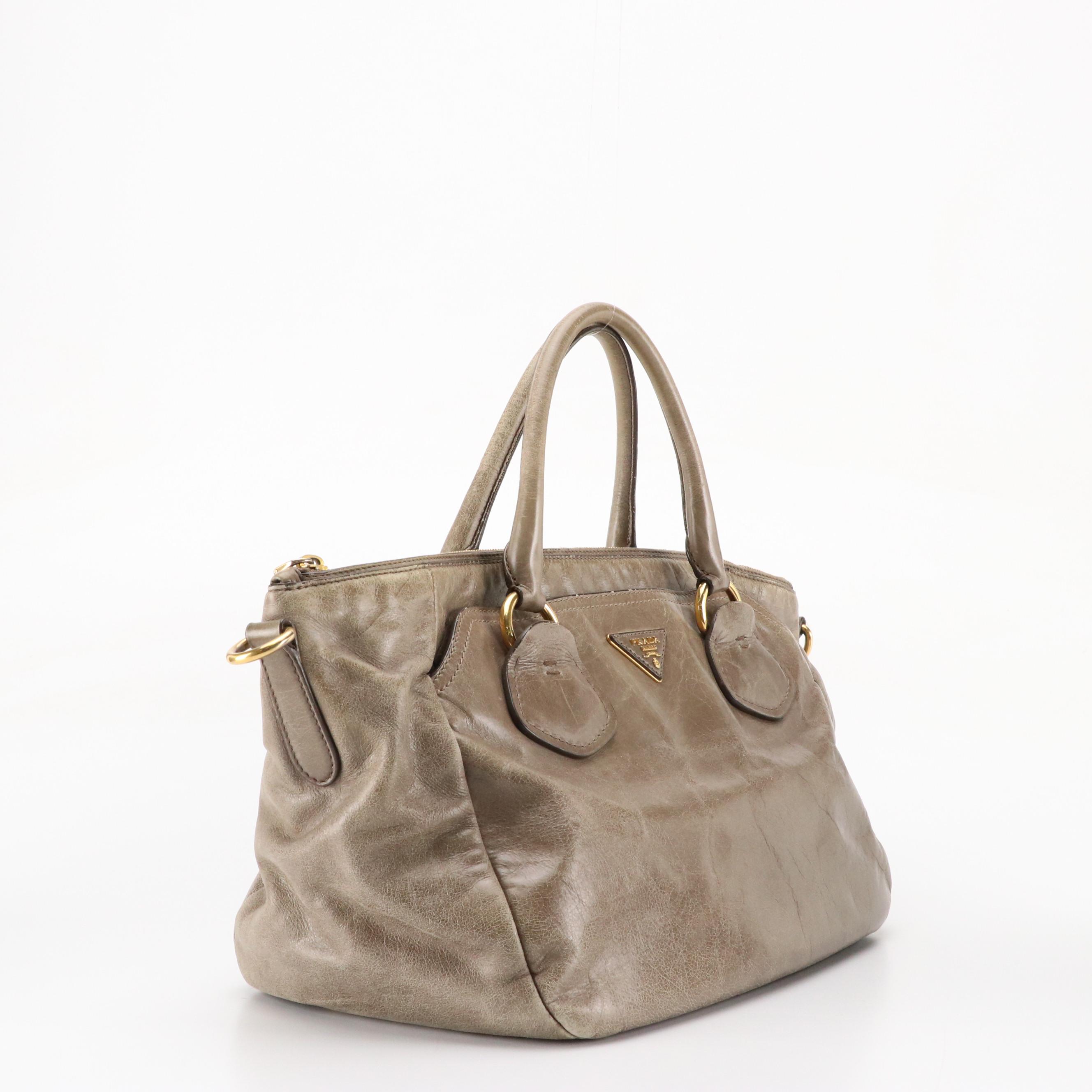 Prada Satchel in Vitello Shine Leather