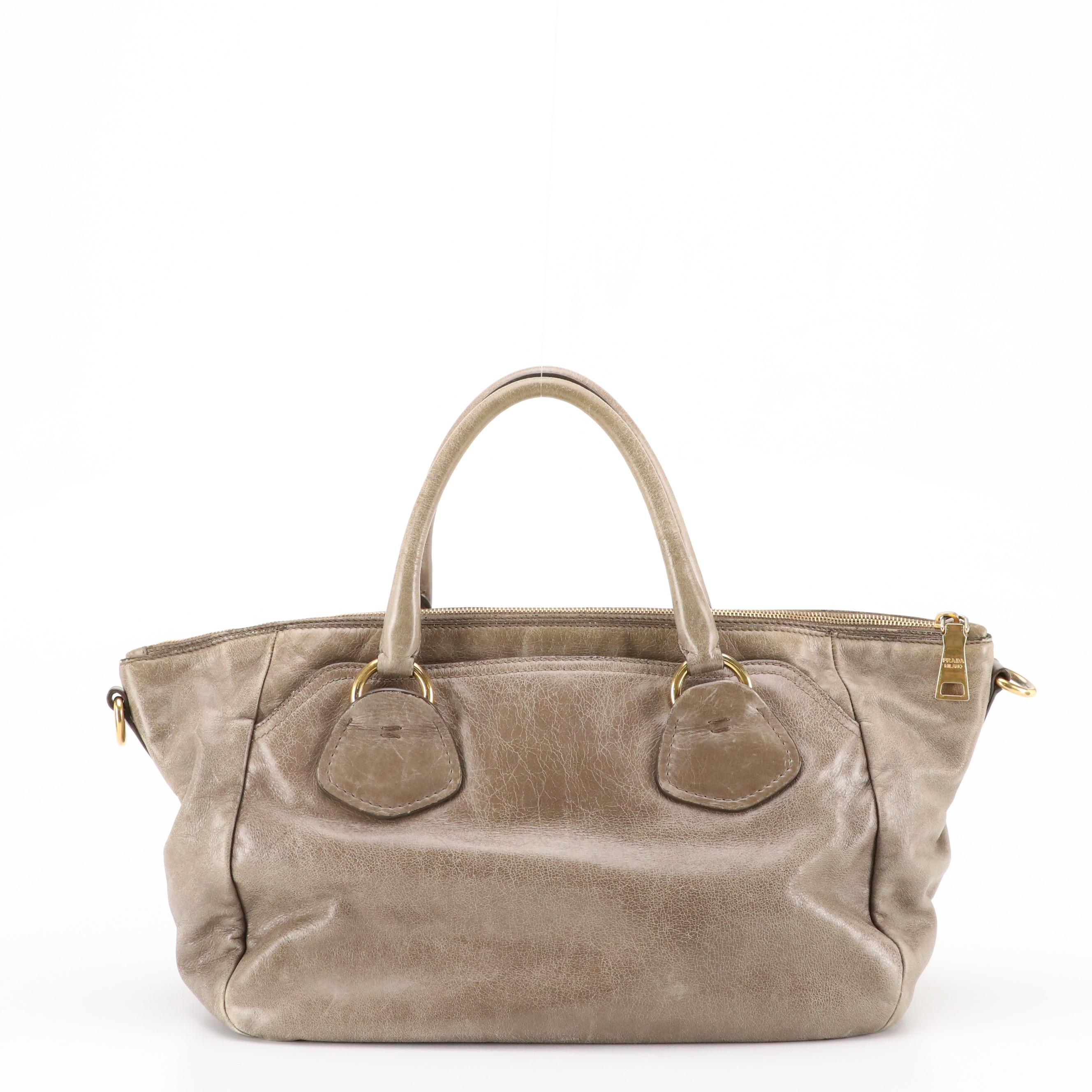 Prada Satchel in Vitello Shine Leather