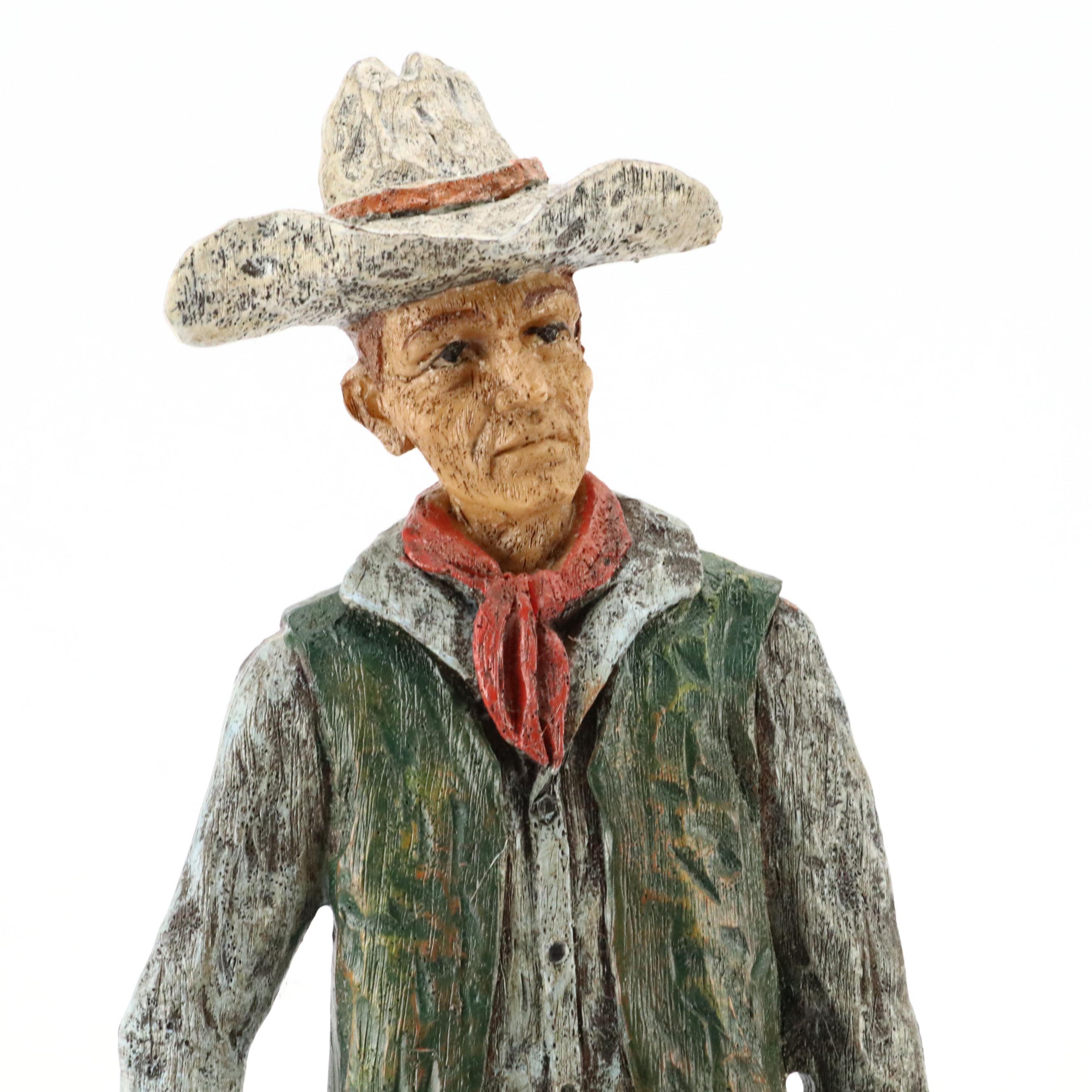 Cowboy and Horse, Bull Rider with Other Figurines and Bookends