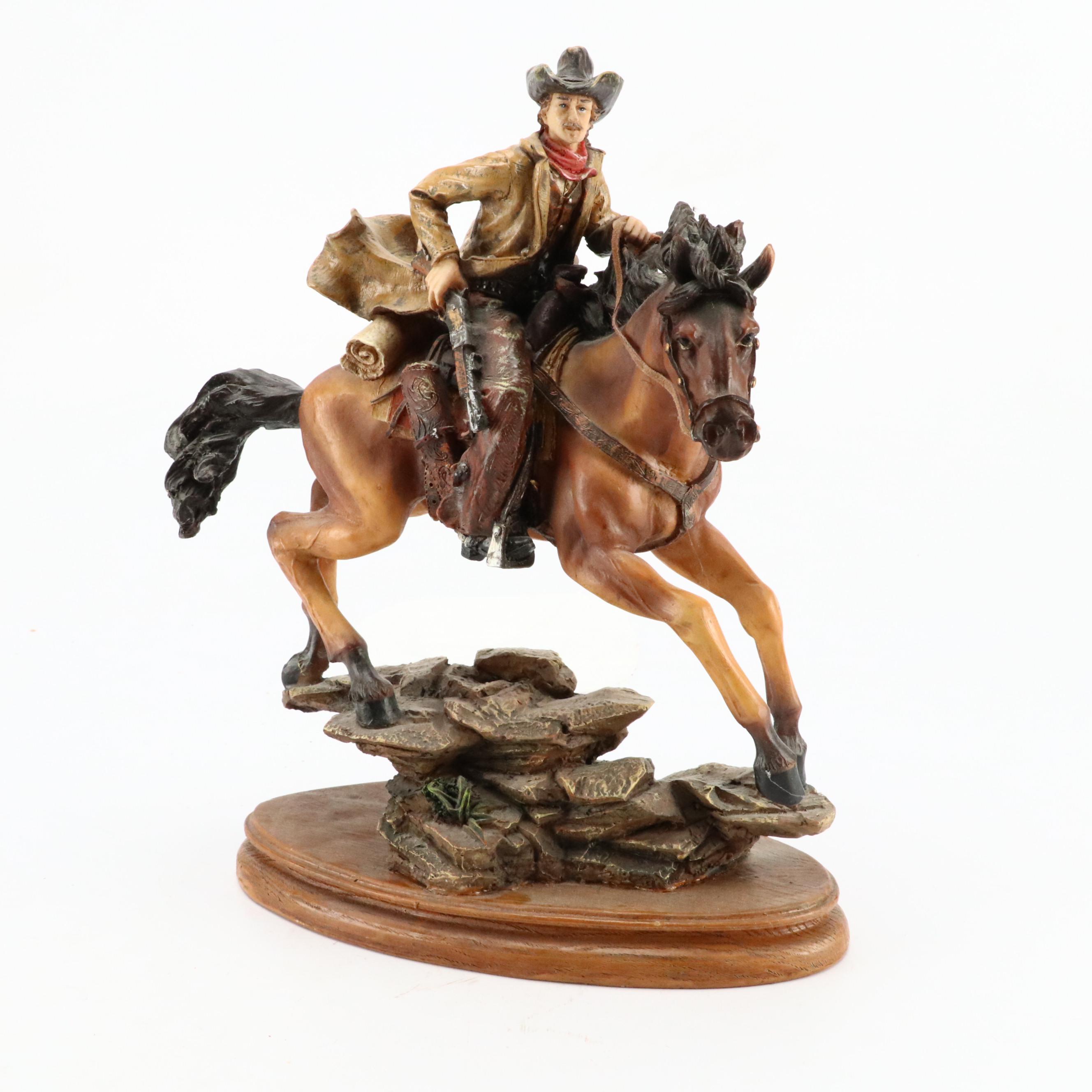 Cowboy and Horse, Bull Rider with Other Figurines and Bookends