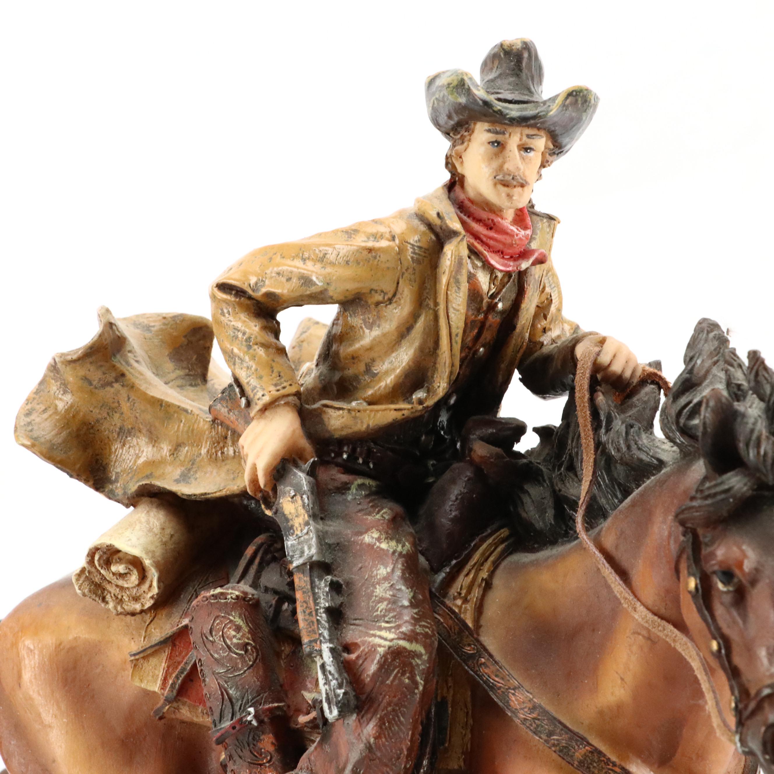 Cowboy and Horse, Bull Rider with Other Figurines and Bookends