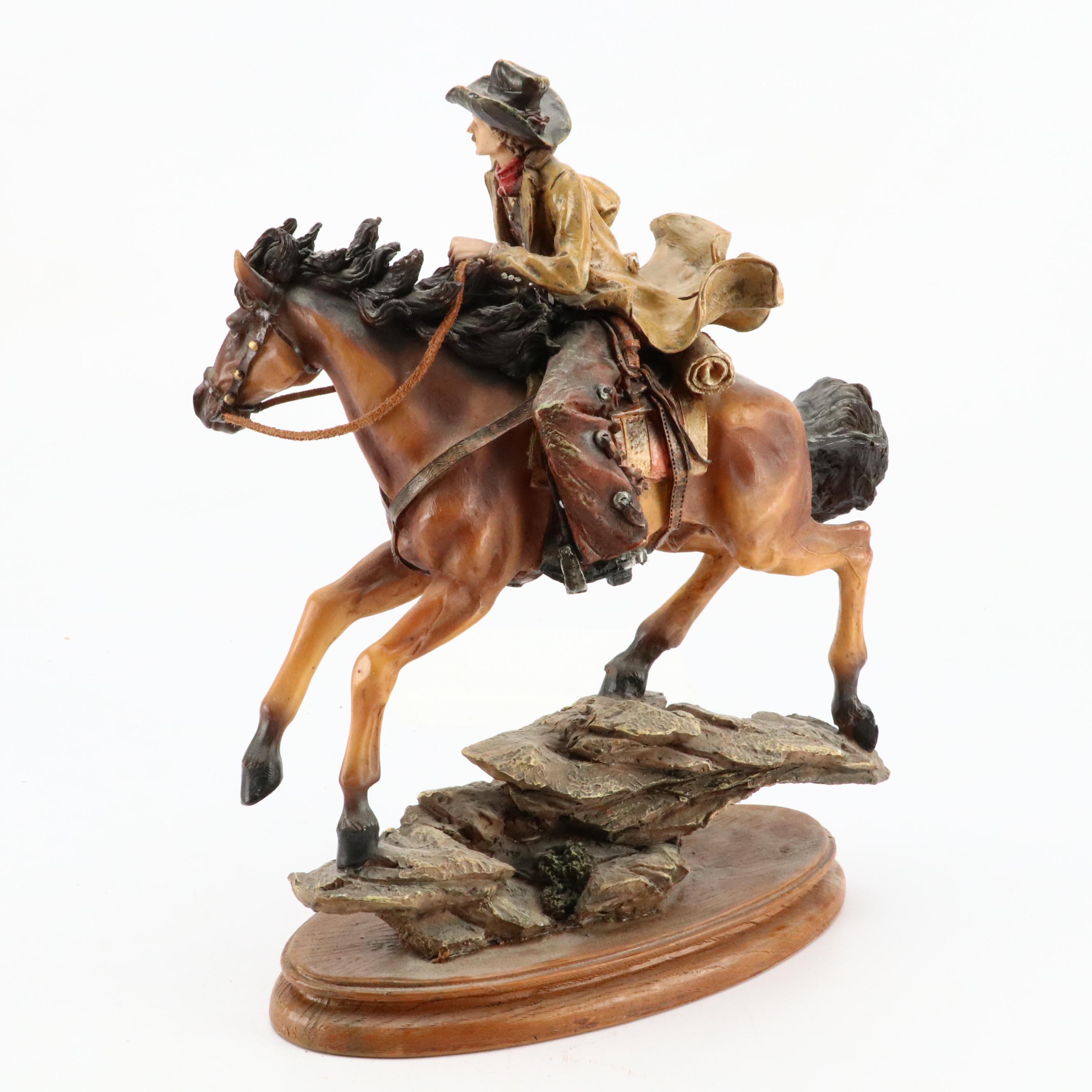 Cowboy and Horse, Bull Rider with Other Figurines and Bookends