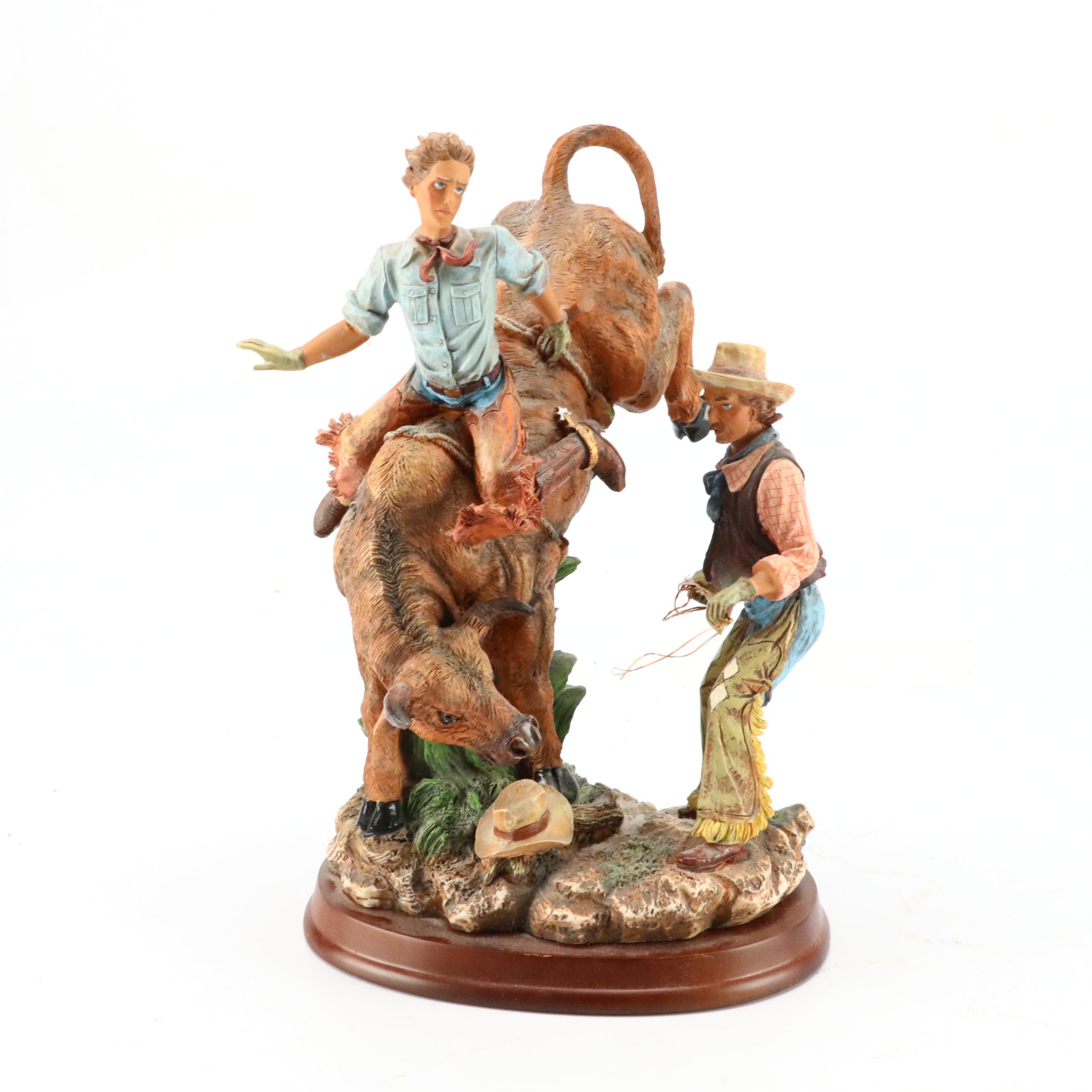 Cowboy and Horse, Bull Rider with Other Figurines and Bookends