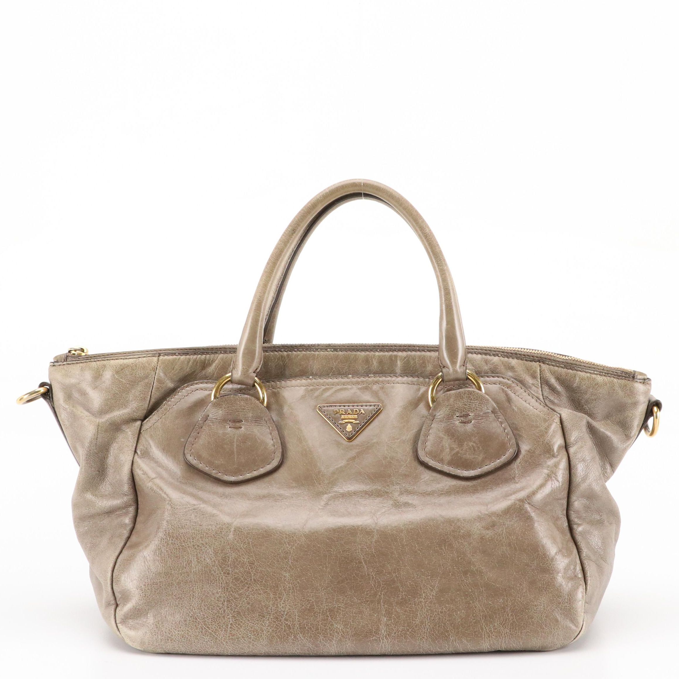 Prada Satchel in Vitello Shine Leather