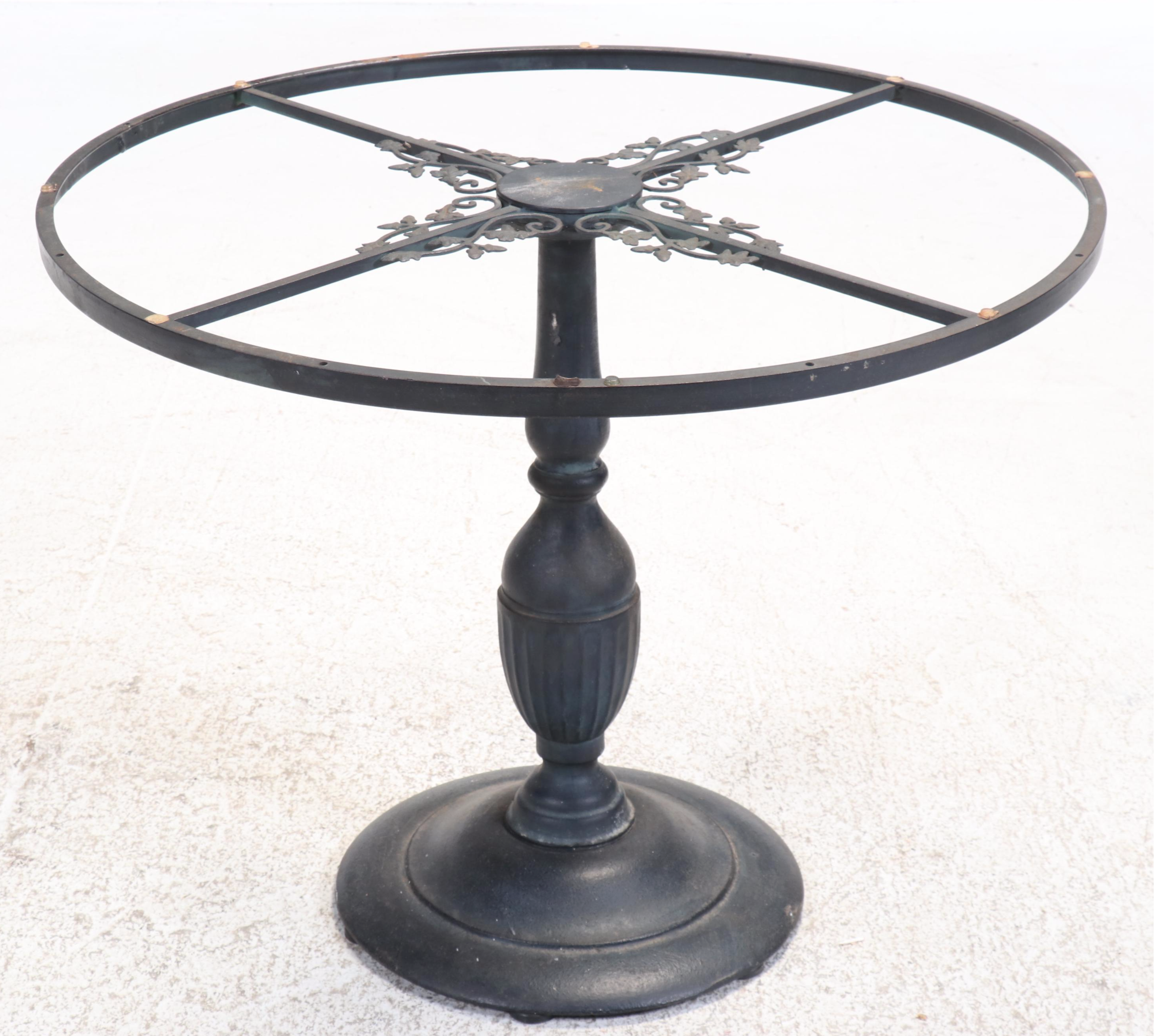 Victorian Style Cast Metal Pedestal Table Base