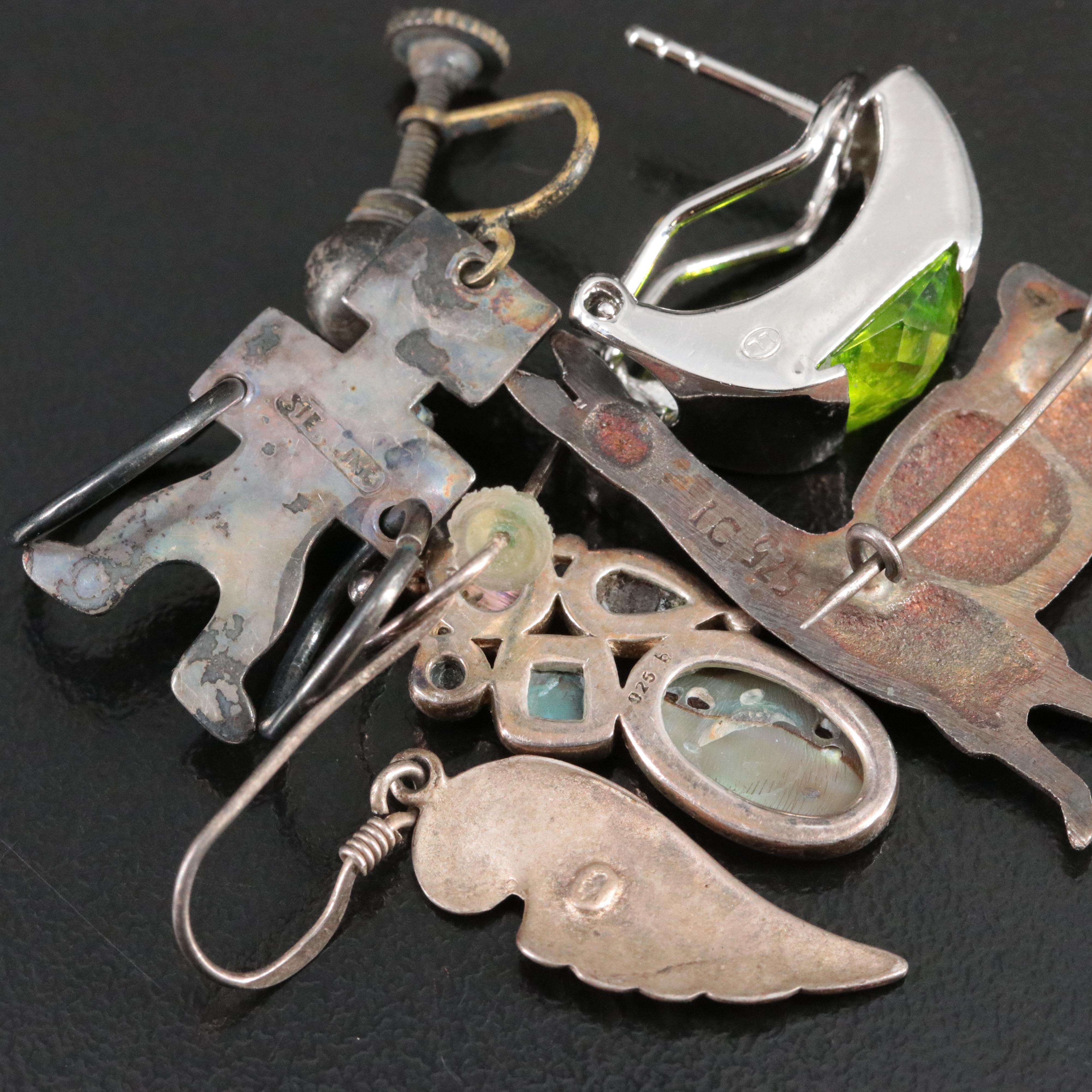 Amethyst, Mother-of-Pearl and Amber Jewelry Collection Featuring Sterling