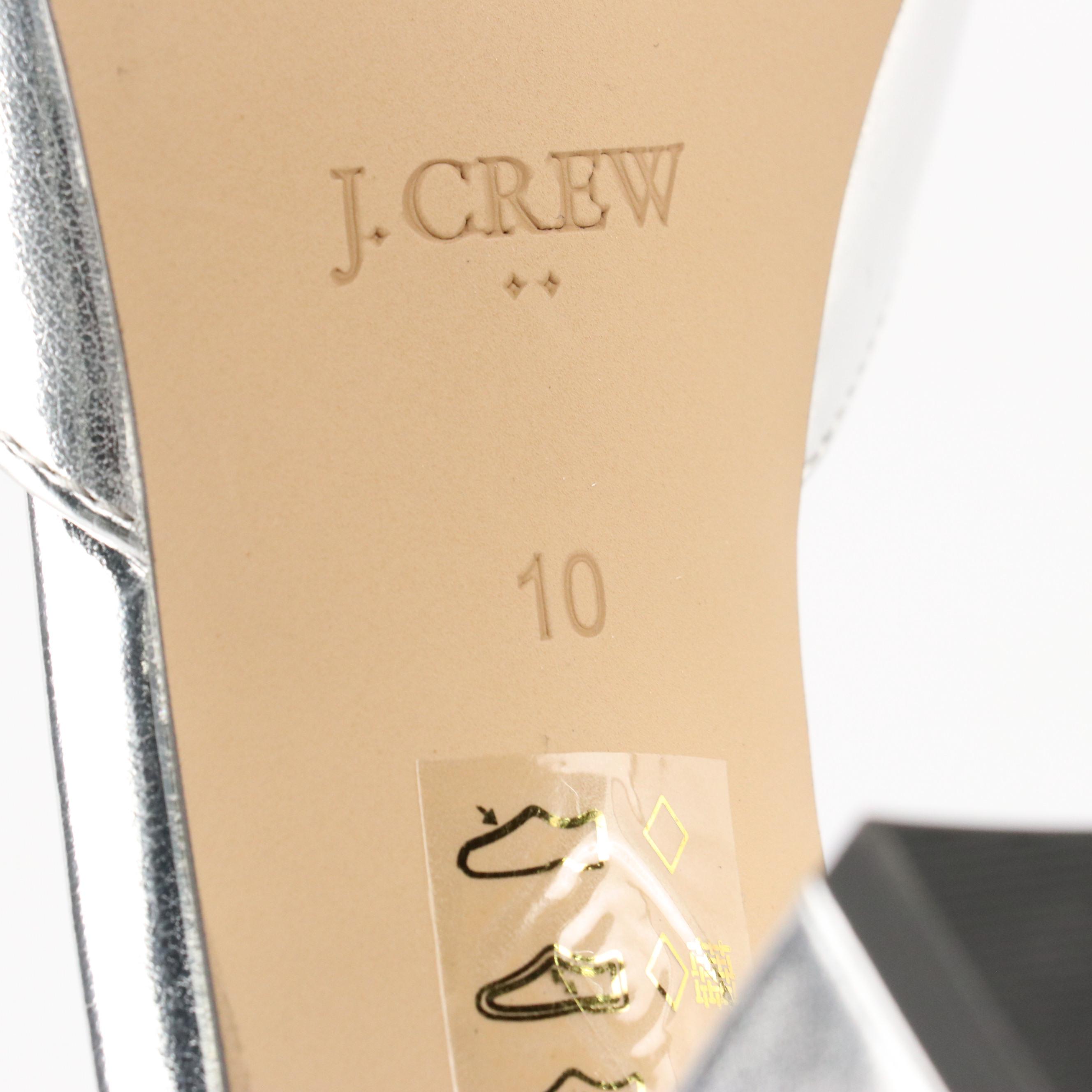 Tahari Beige Suede Buckle-Strap Pumps, J.Crew Metallic Leather Ankle Strap Heels