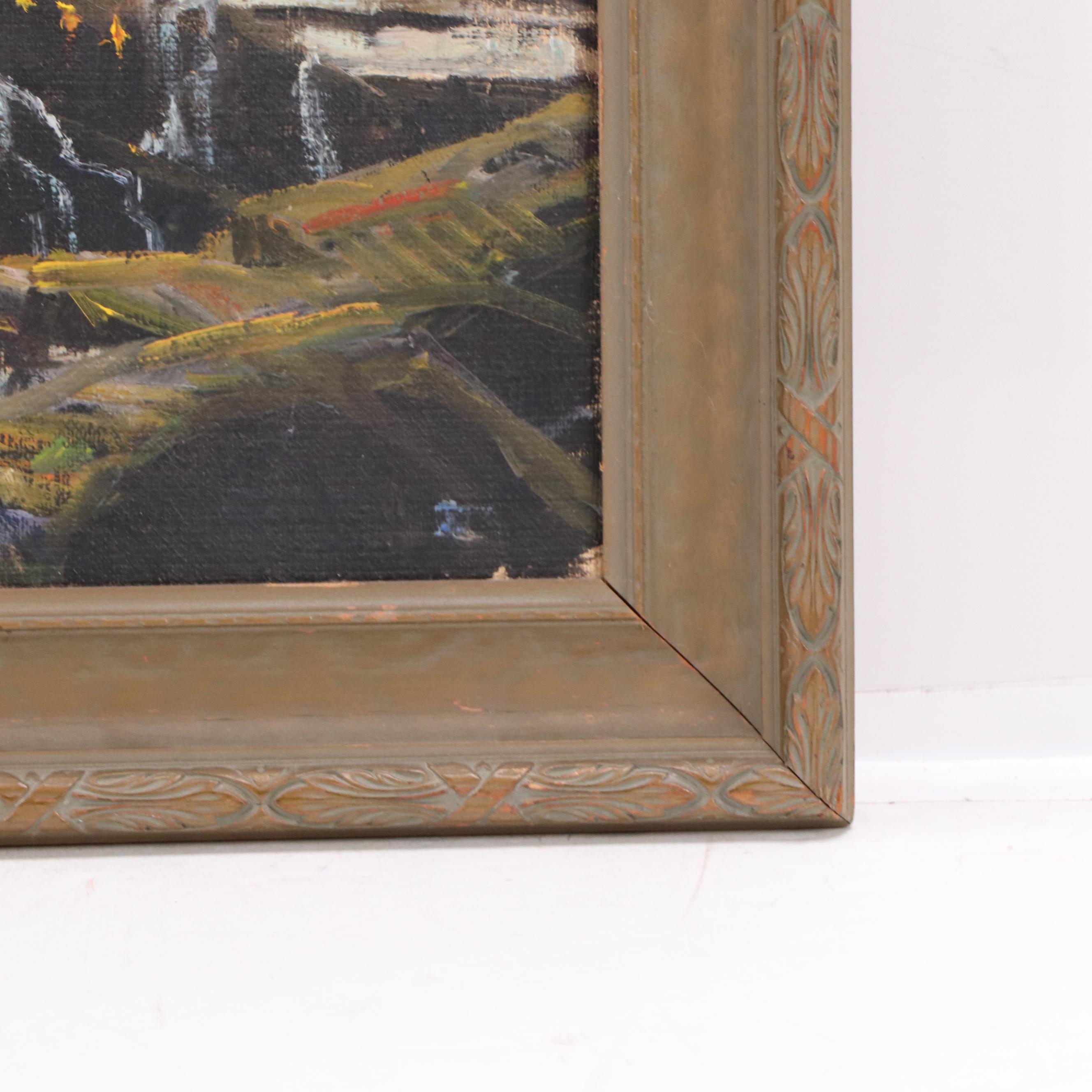 Douglas Shively Seascape Oil Painting, 1930