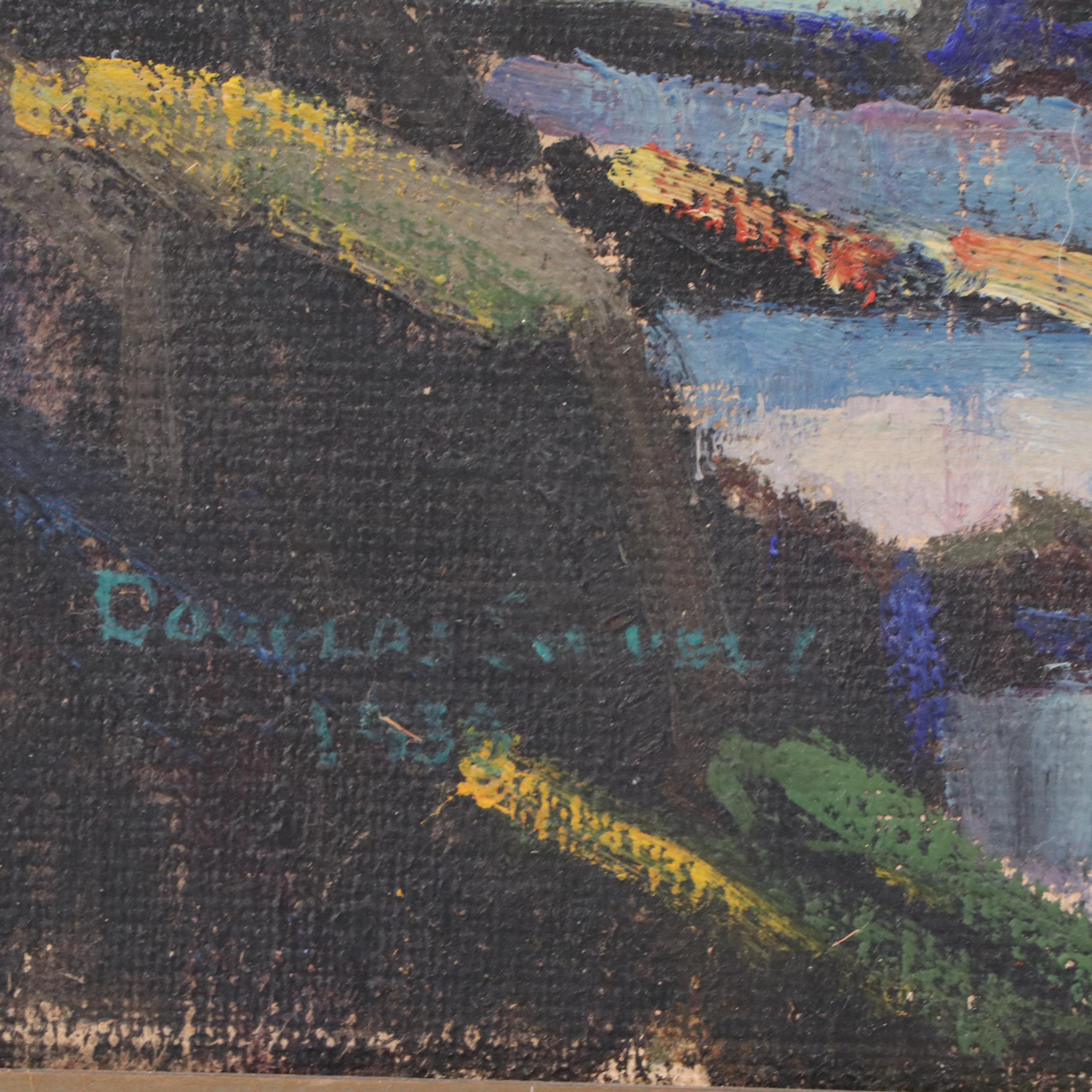 Douglas Shively Seascape Oil Painting, 1930