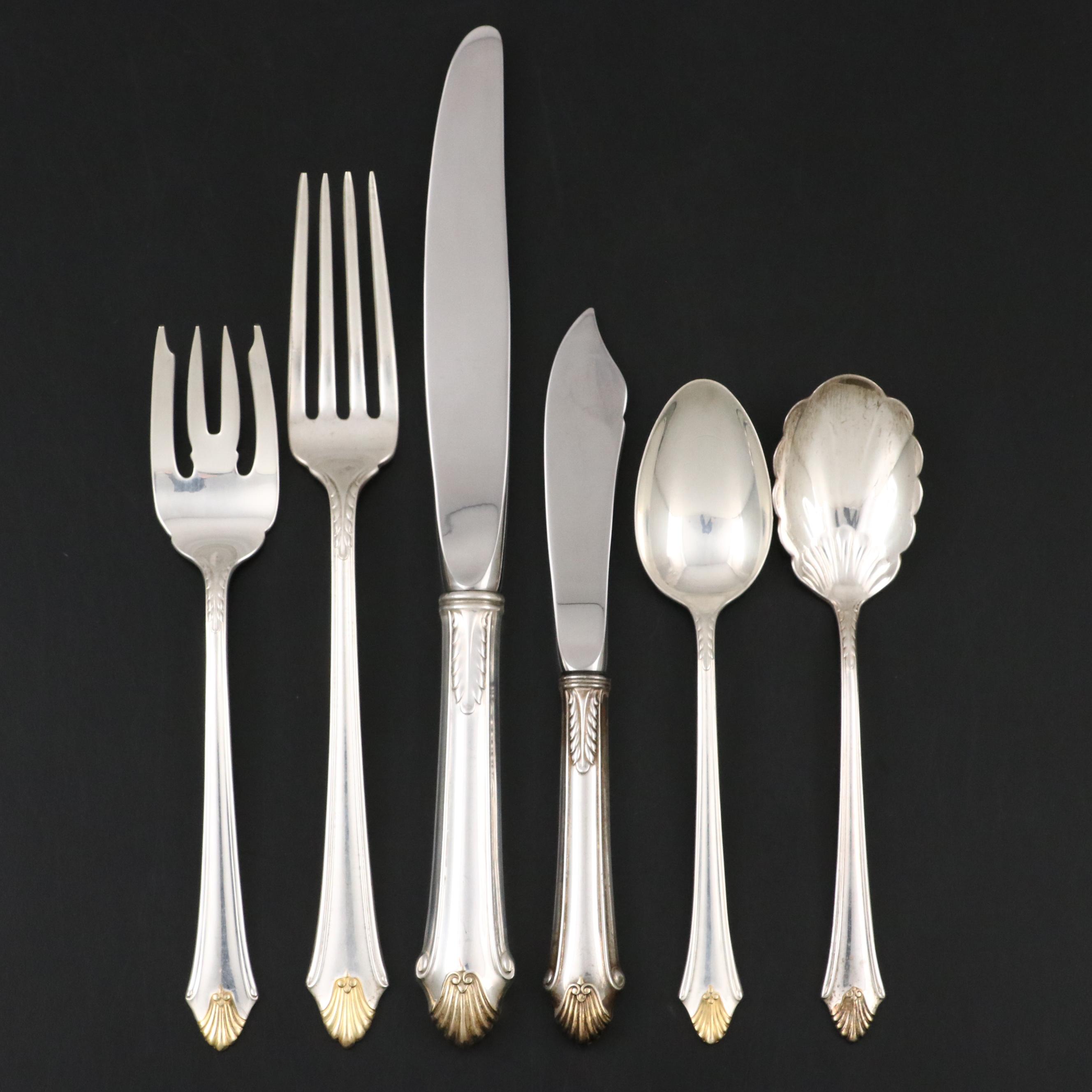 Gorham "Edgemont Gold" Sterling Flatware