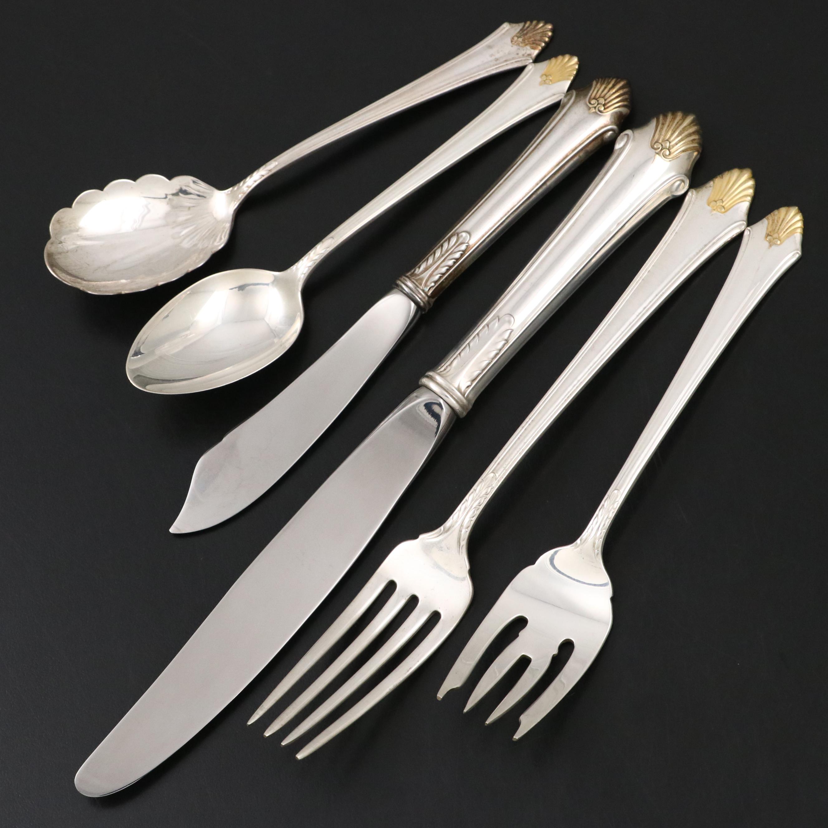 Gorham "Edgemont Gold" Sterling Flatware