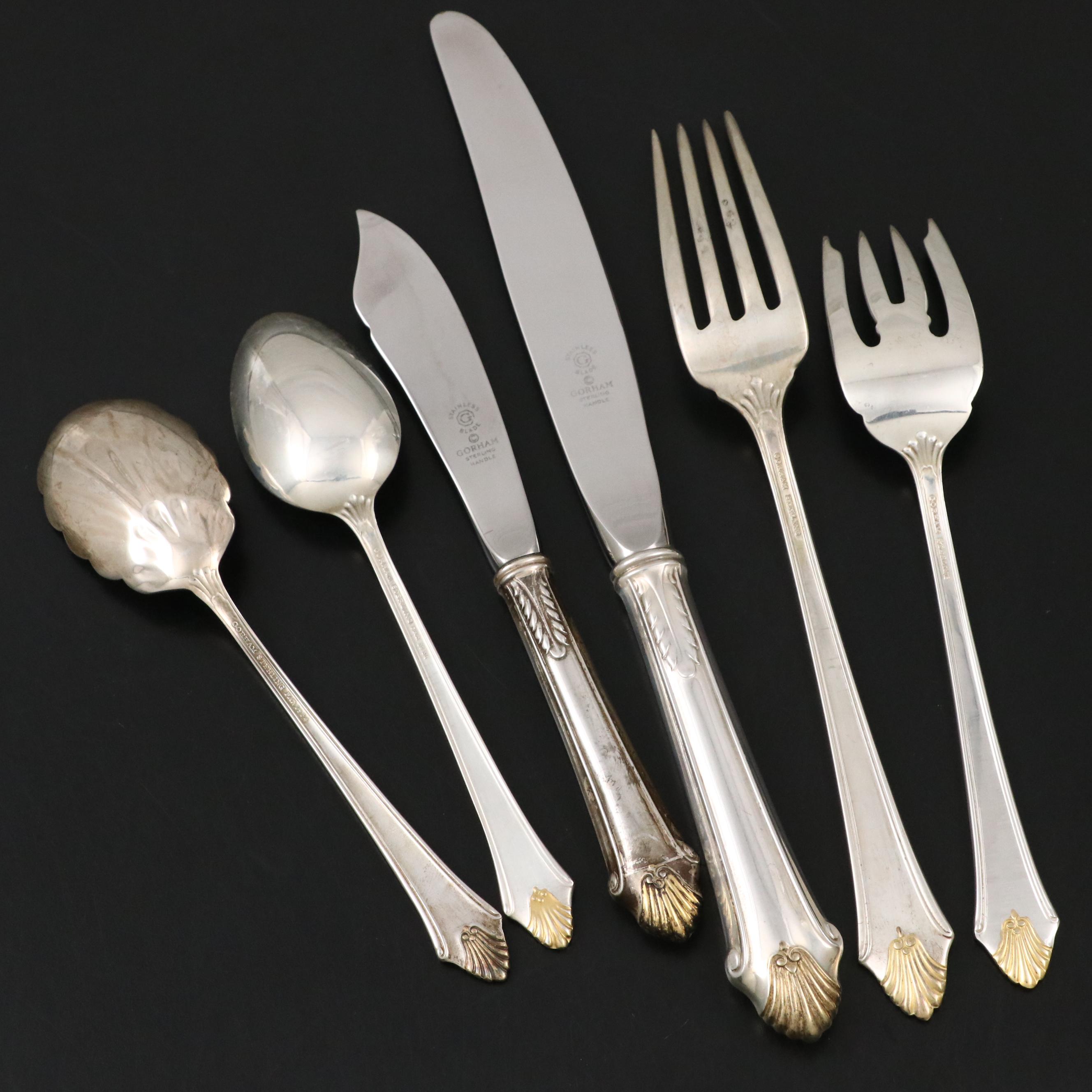Gorham "Edgemont Gold" Sterling Flatware