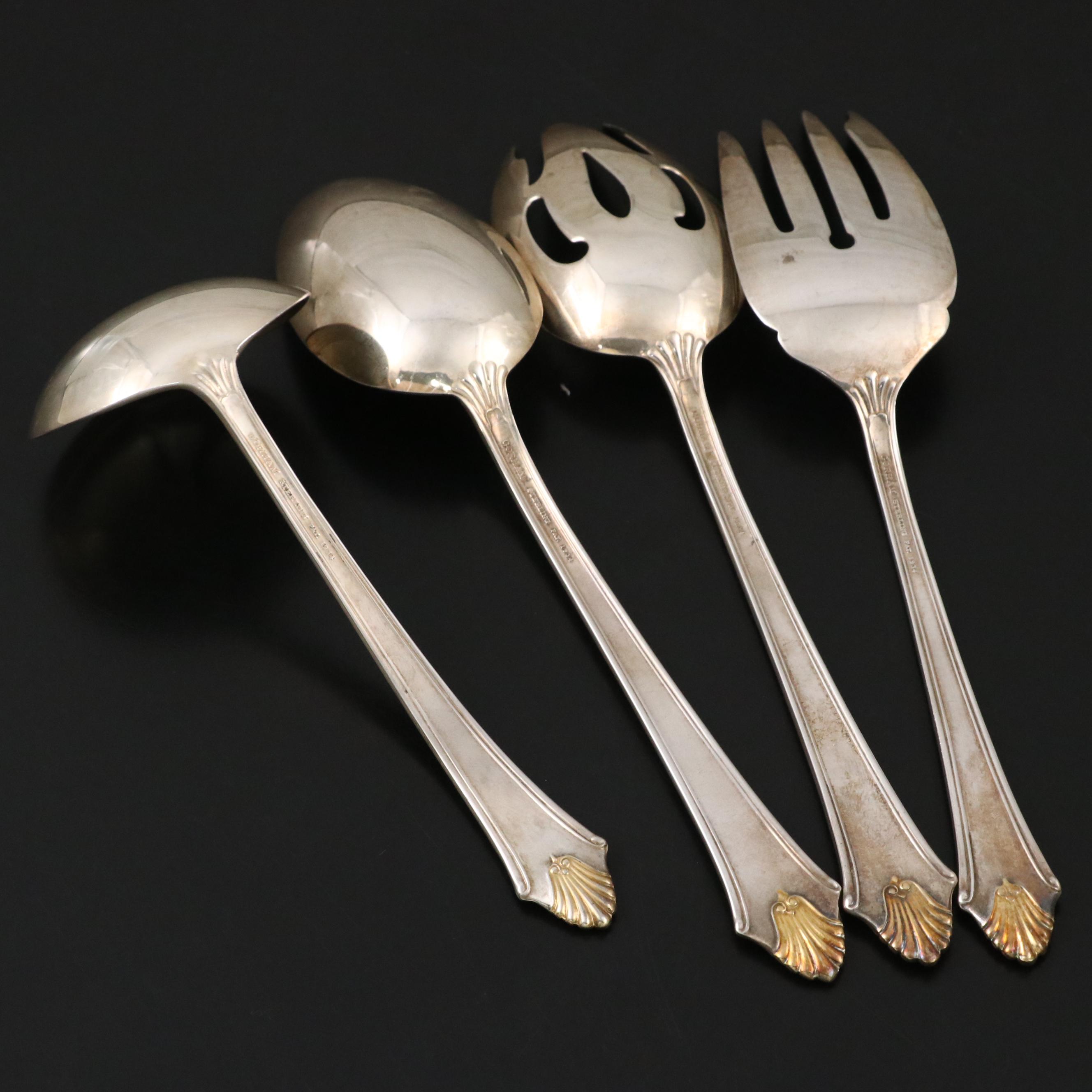 Gorham "Edgemont Gold" Sterling Flatware