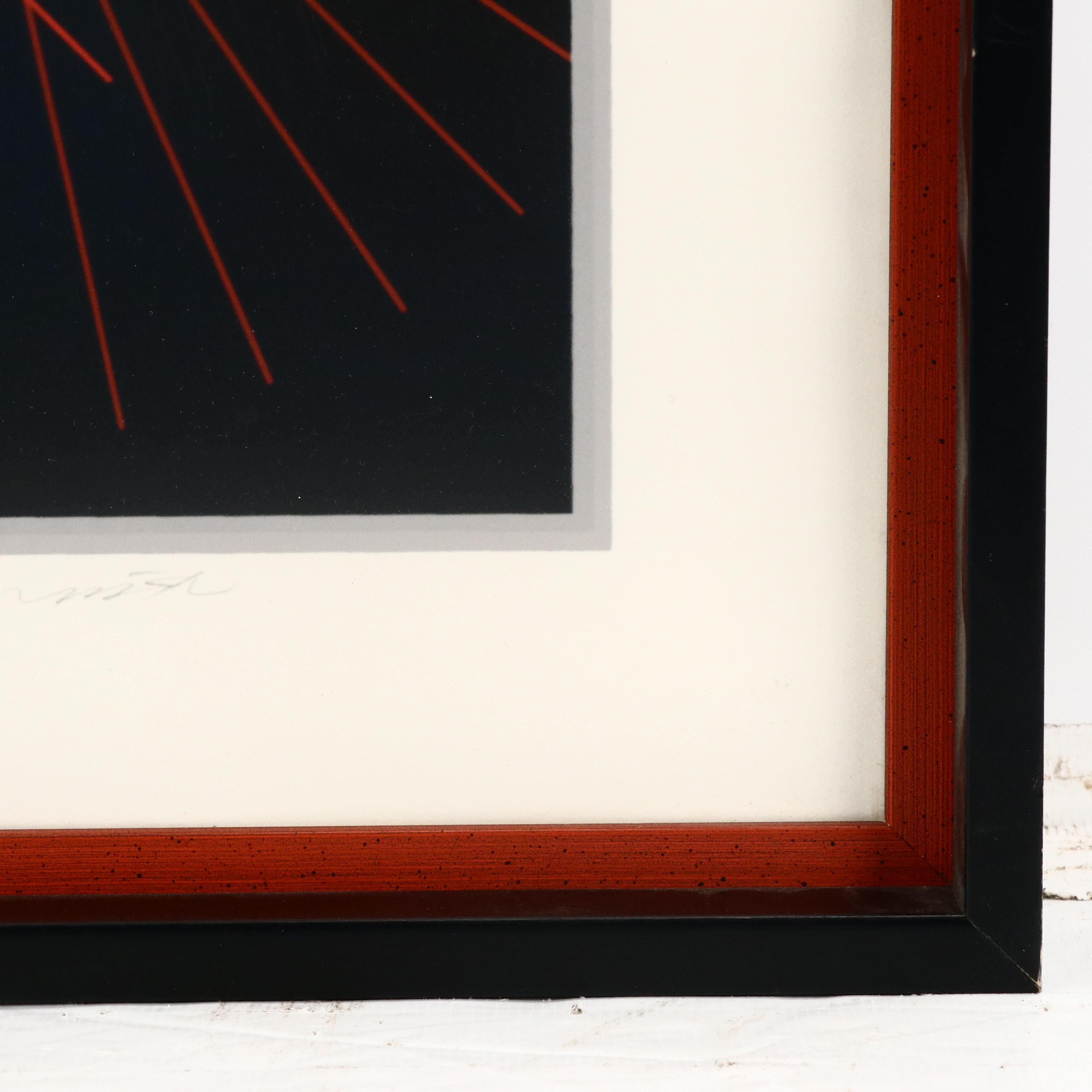 Charley Harper Serigraph "Seeing Red"