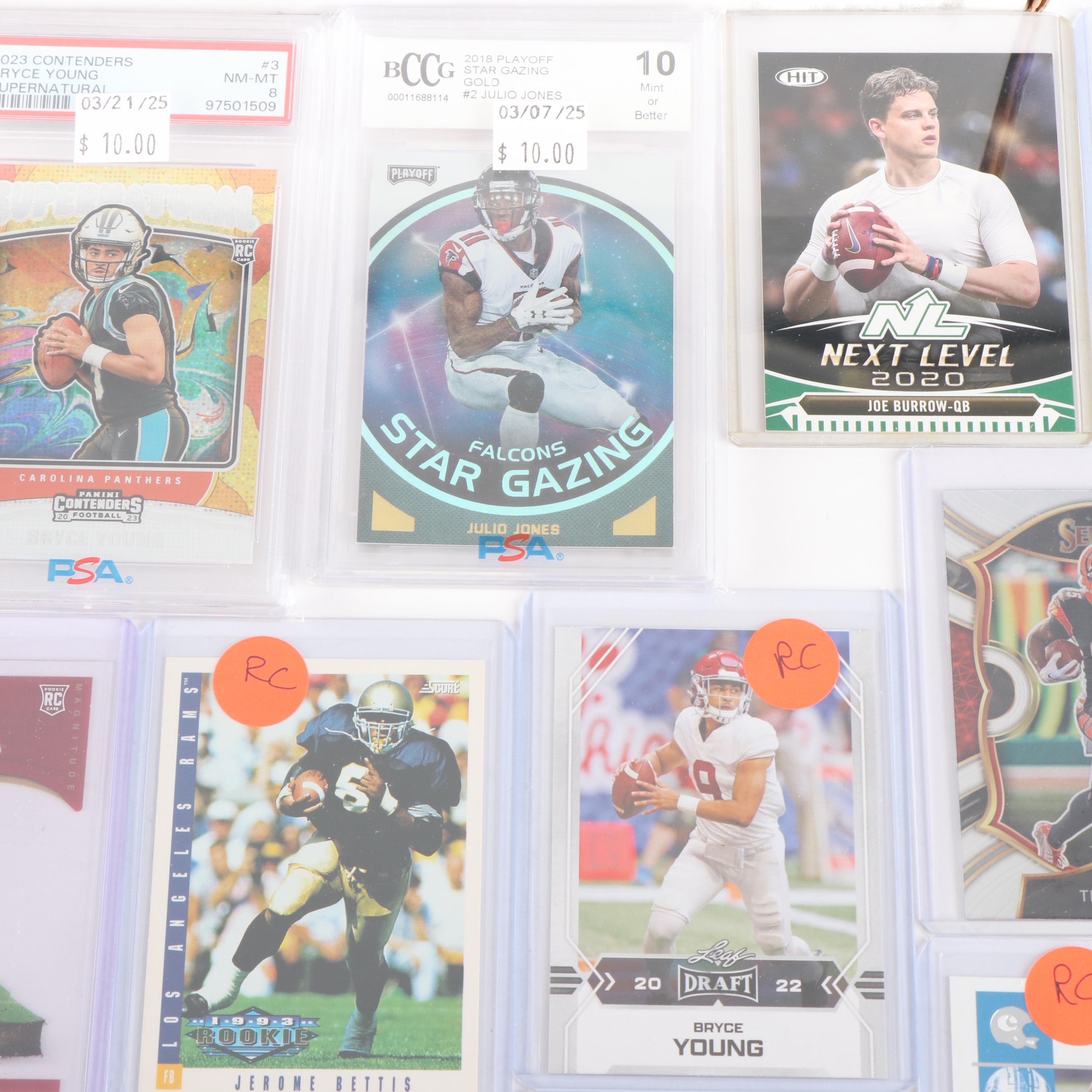 Large Football Card Collection, 1980s to 2020s