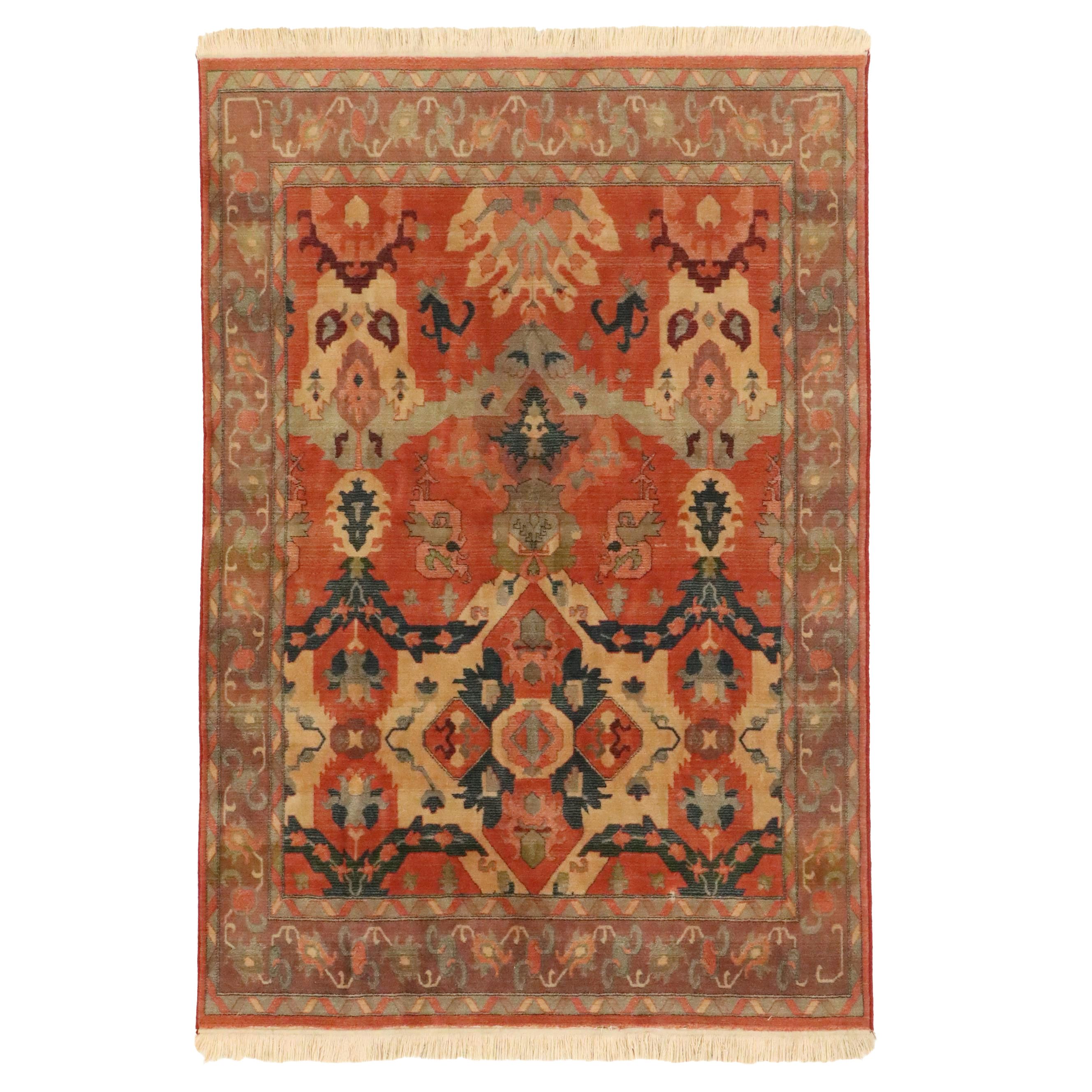 5'3 x 8'1 Machine Made Turko-Indian Style Area Rug