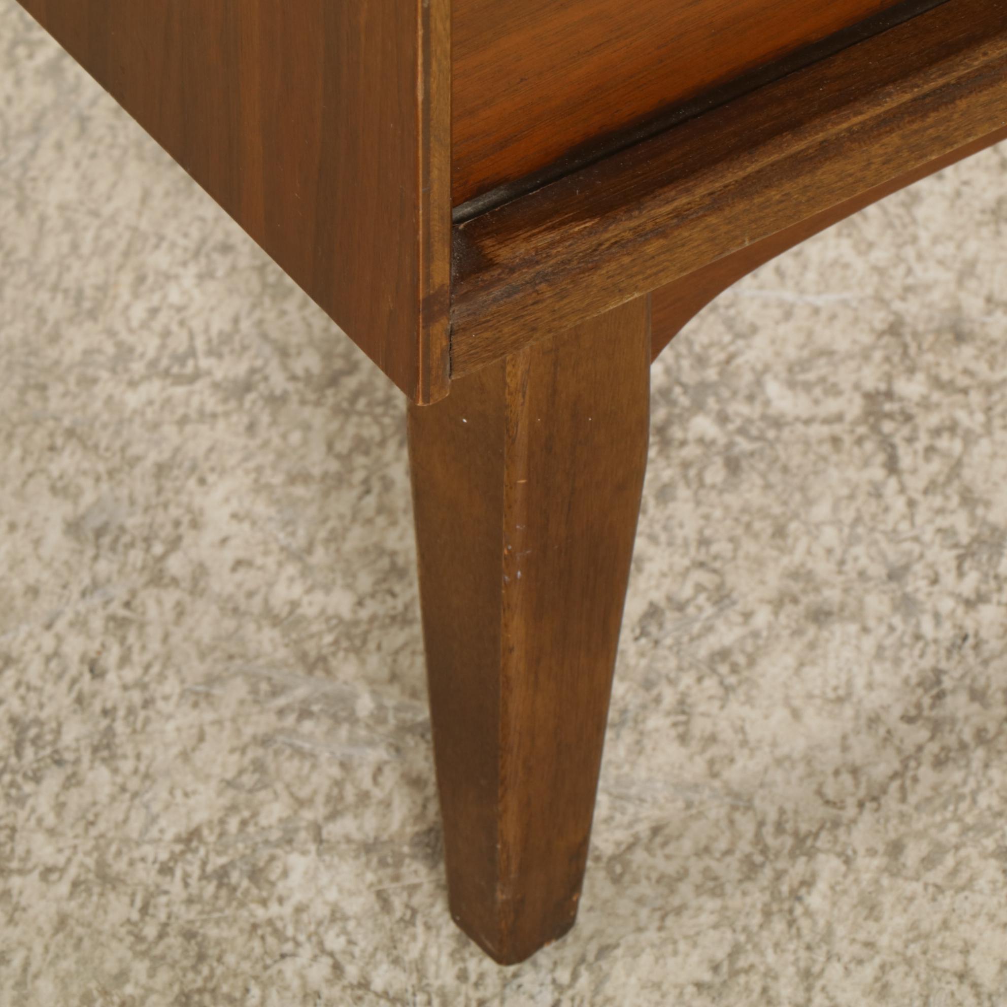 Bassett "Mayan" Mid Century Modern Walnut Chest of Drawers