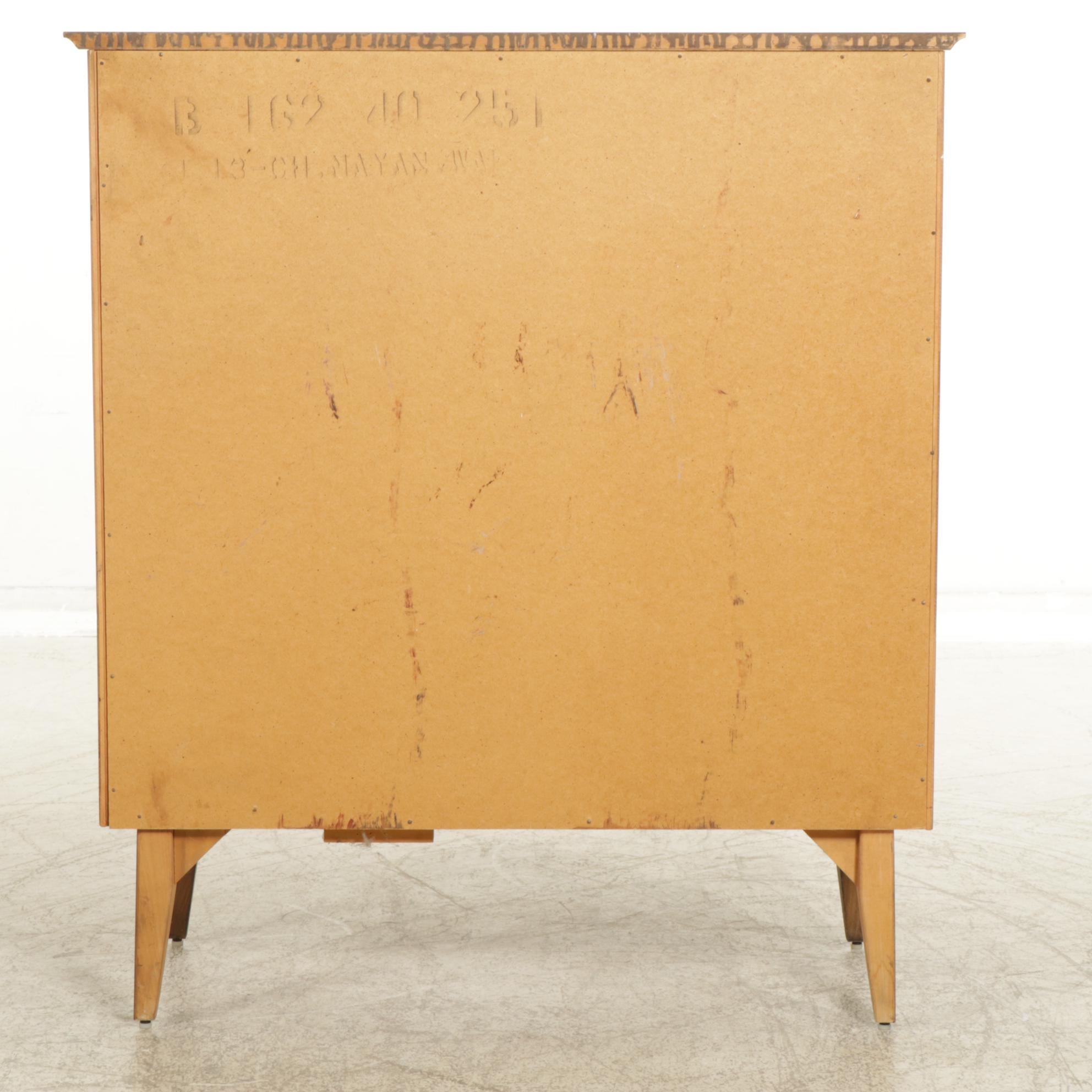 Bassett "Mayan" Mid Century Modern Walnut Chest of Drawers