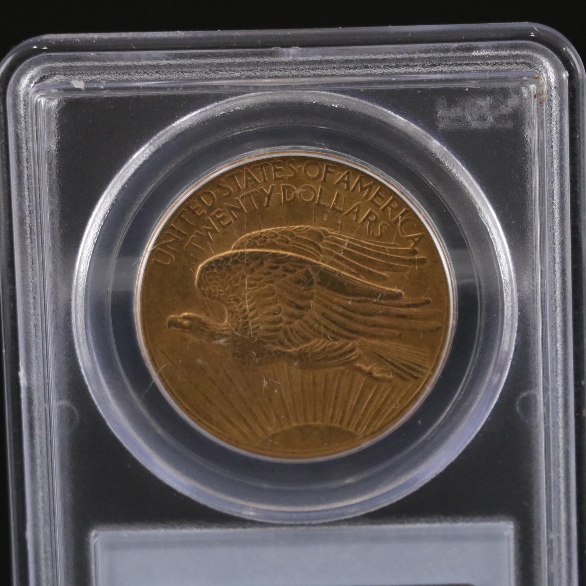 PCGS MS63 1907 St. Gaudens U.S. Twenty Dollar Gold Coin