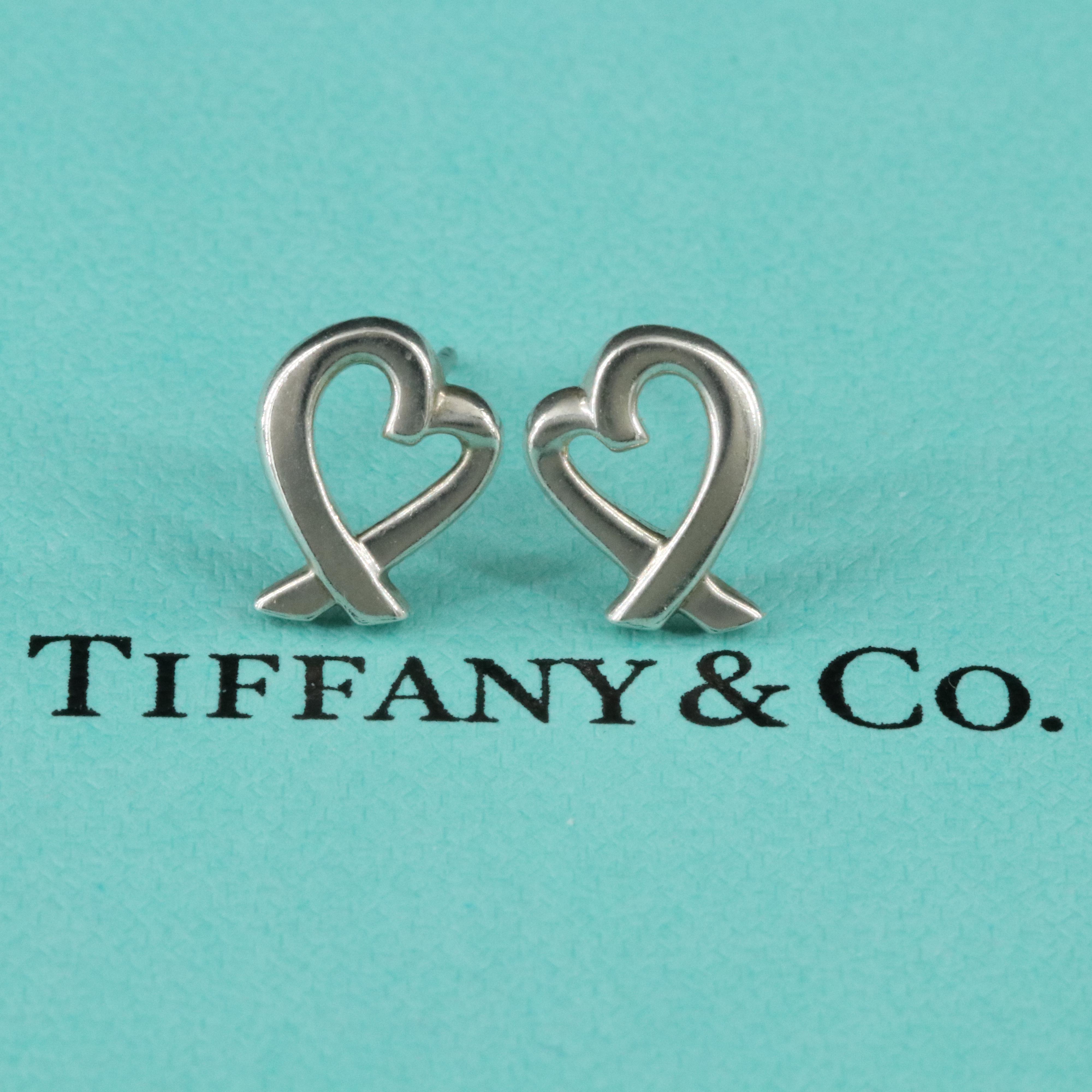 Paloma Picasso for Tiffany & Co. Loving Heart Stud Earrings